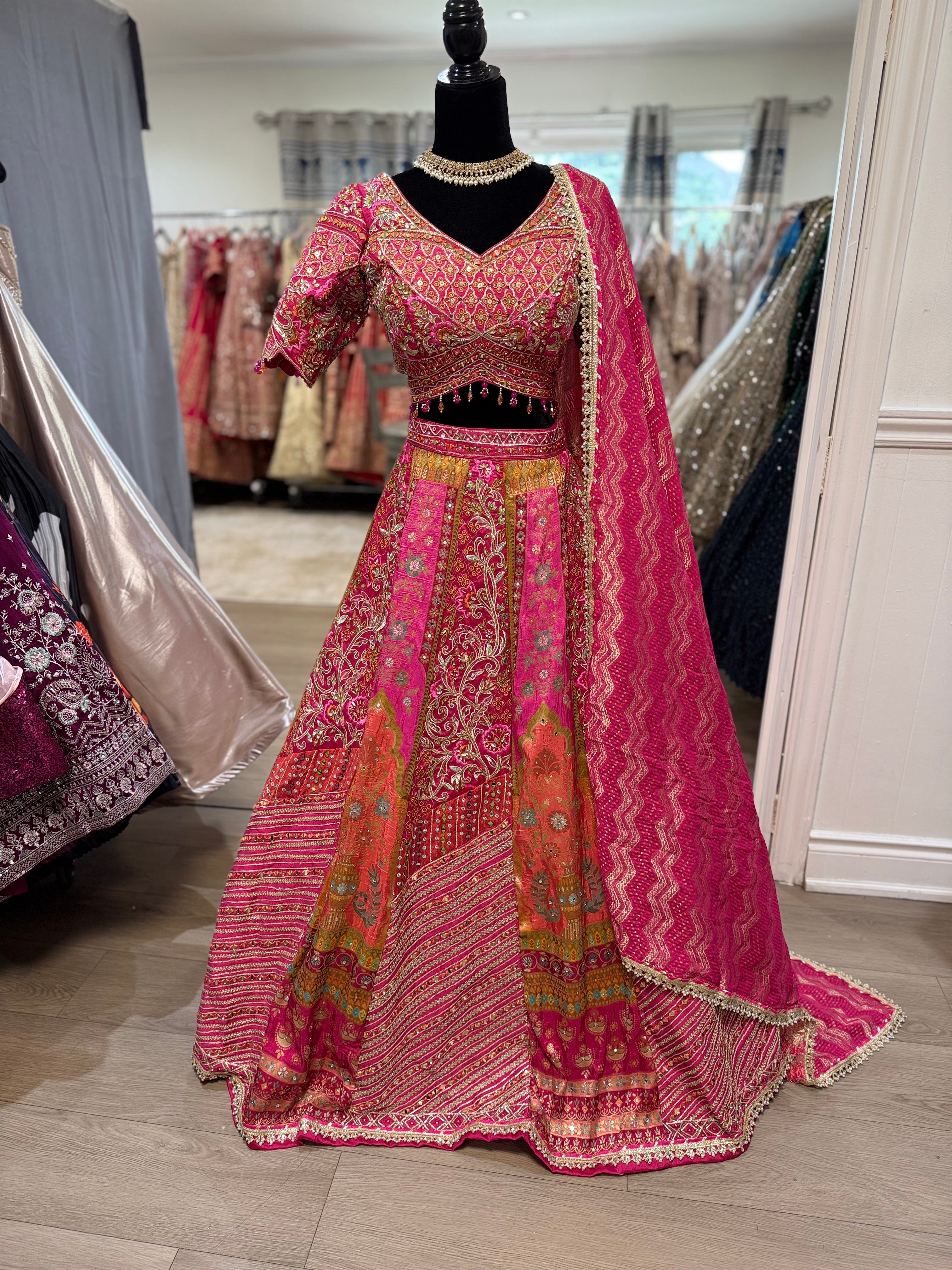 Bridal sangeet/jaggo/mehendi fit Designer Lehenga choli