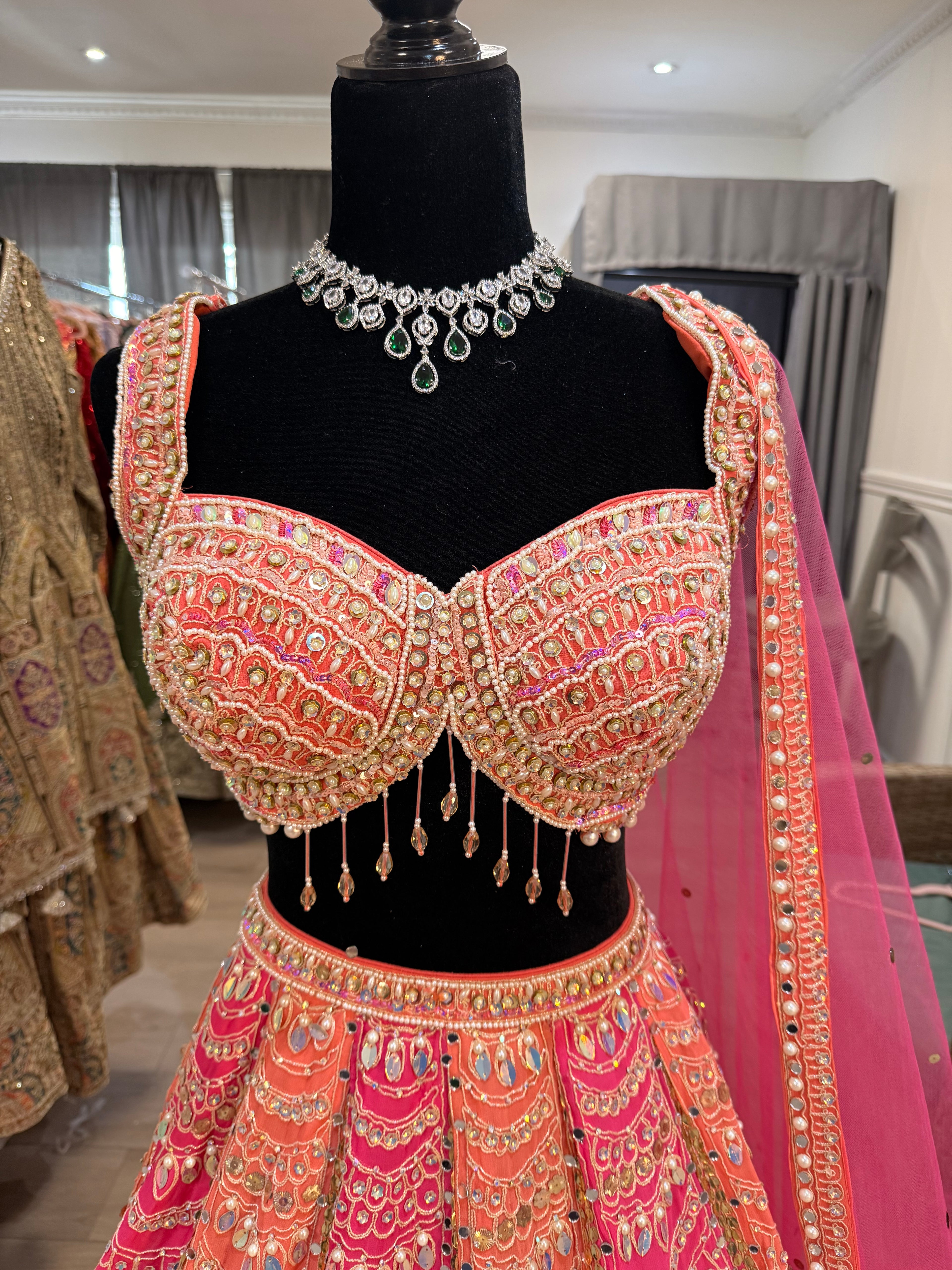 Beautiful choli with lehenga