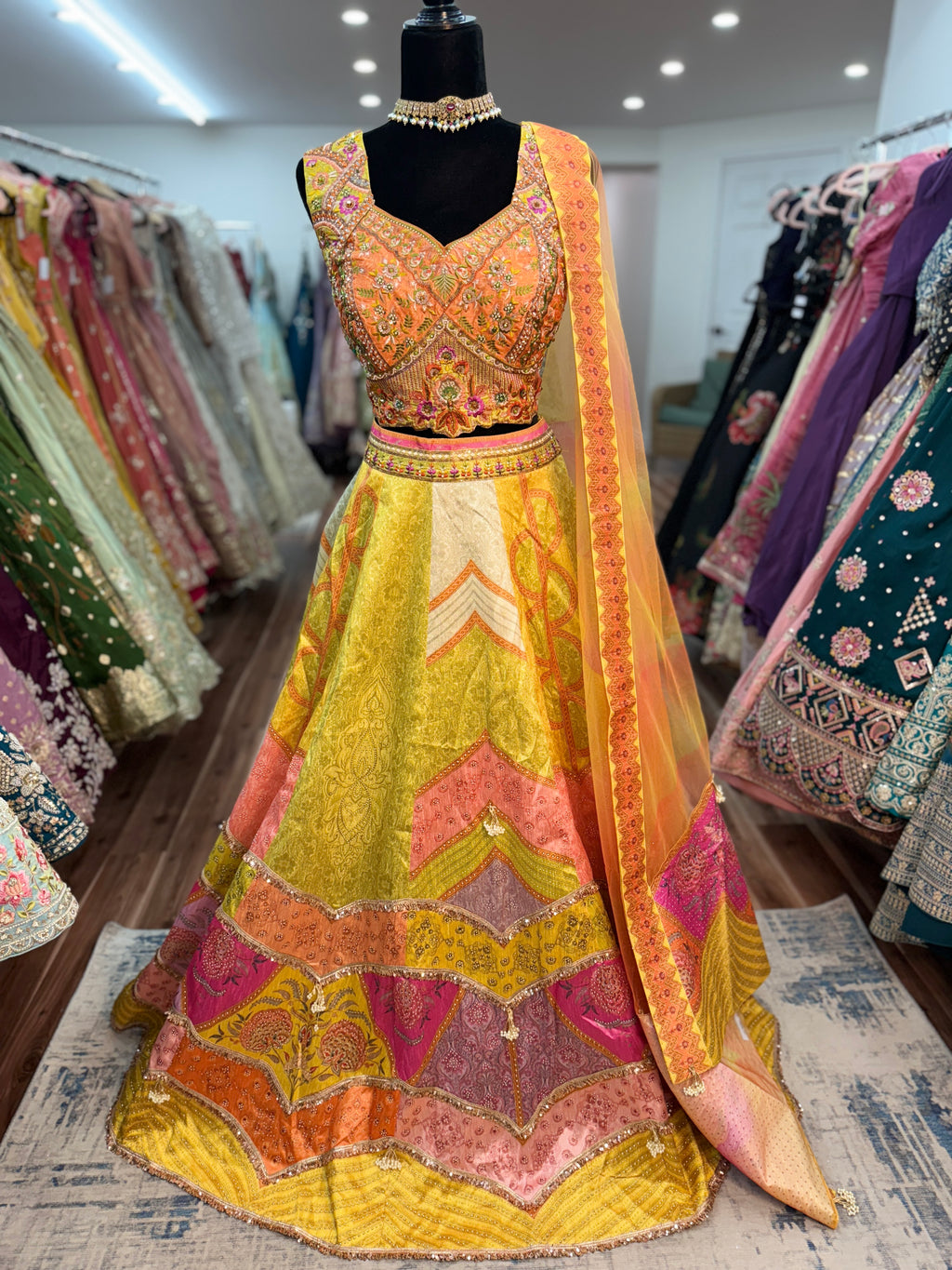 Karishma multi color lehenga