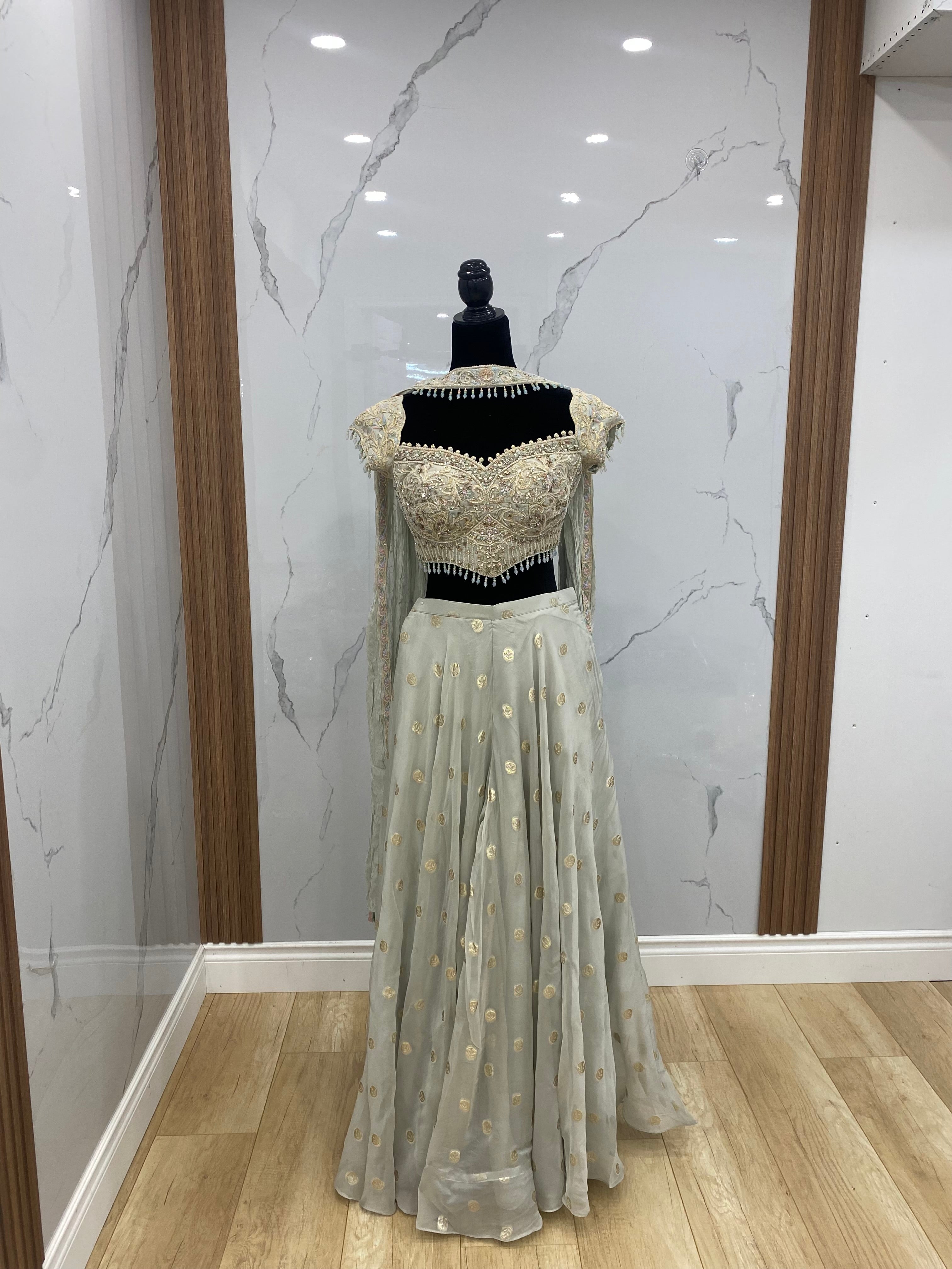 Crop top with palazoo