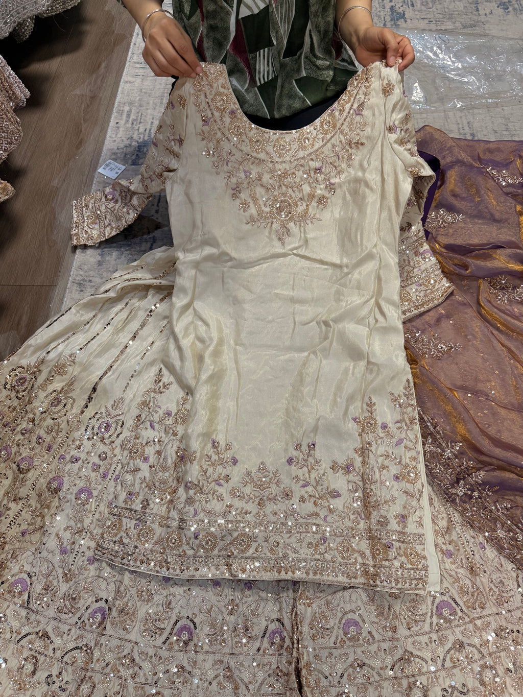 Embroidered suit