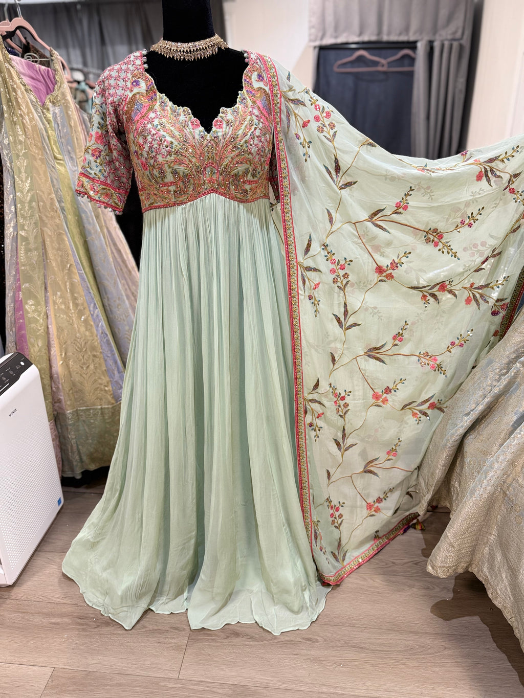 Embroidered Anarkali Suit – Kanada Kulture