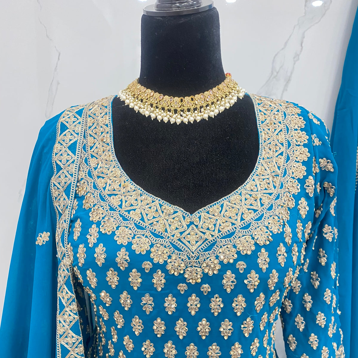 Indo western Embroidered suit