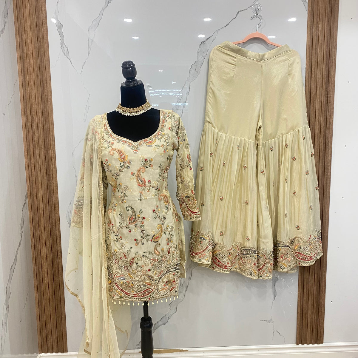 Indo western Embroidered suit