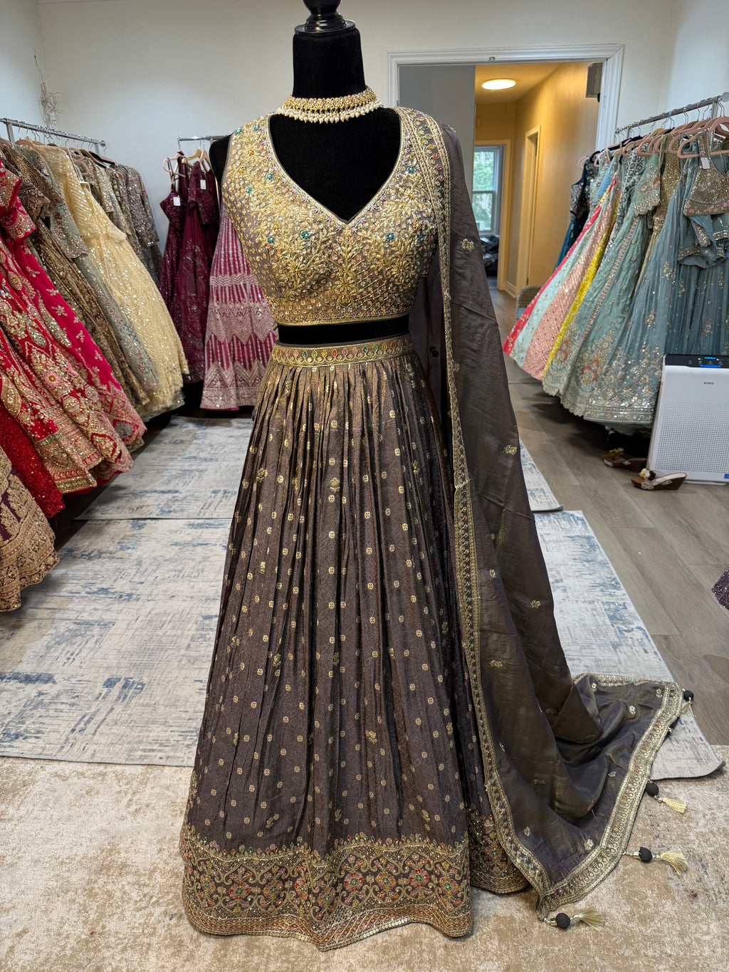 Banarsi intricate hand work lehenga