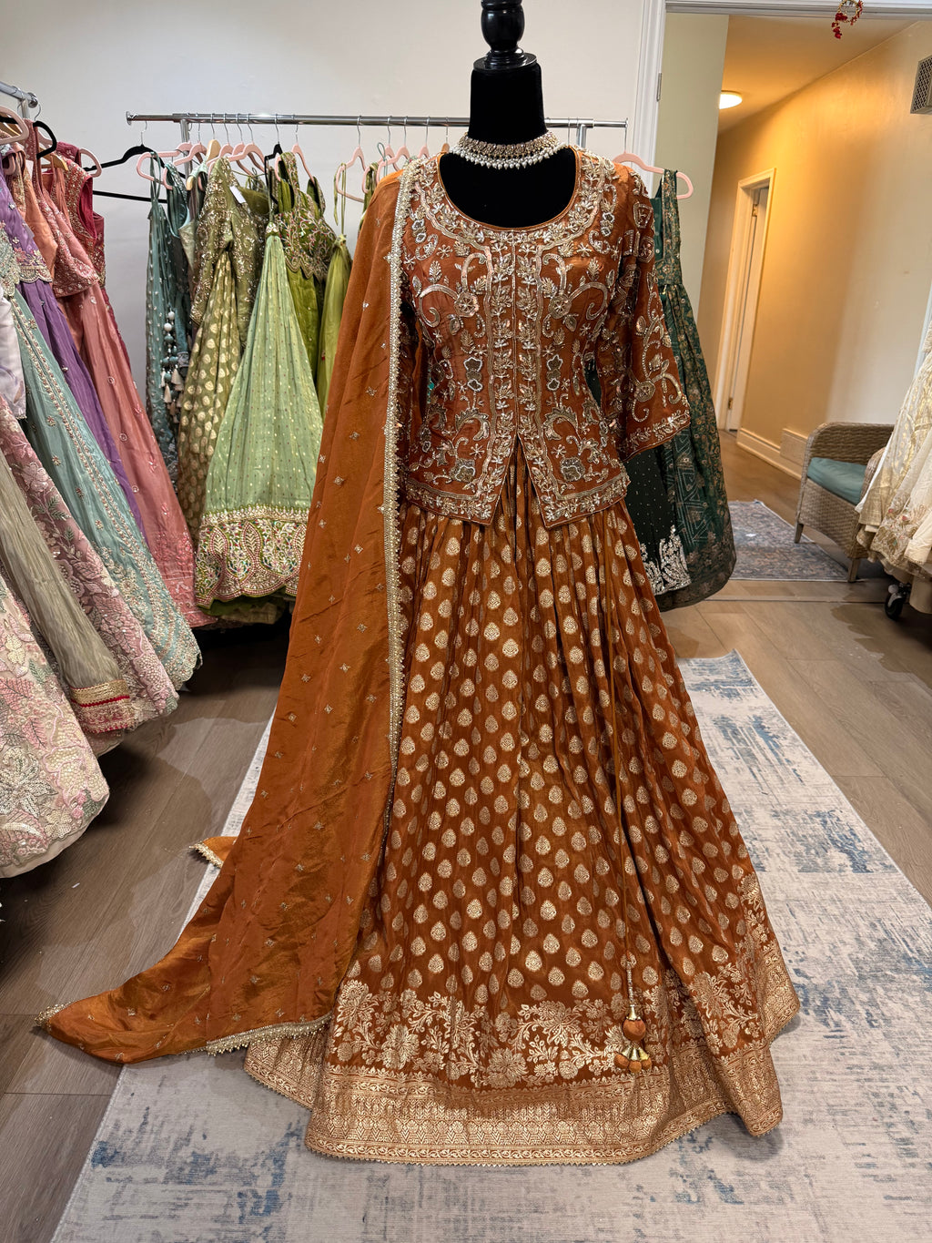 Anamika long choli lehenga