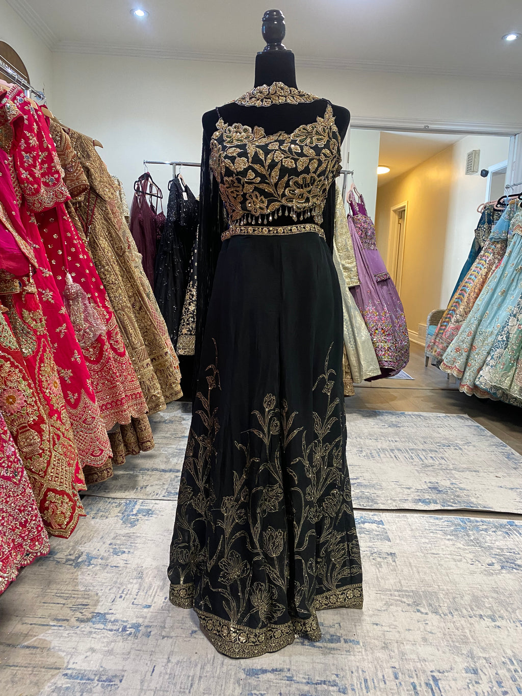 Palazo pant with hand work top