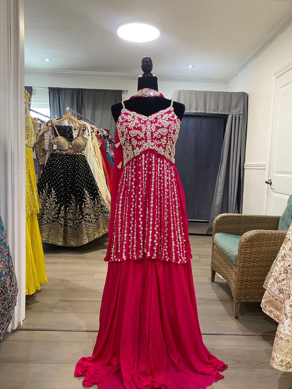 Pearl hand work Embroidered suit – Kanada Kulture