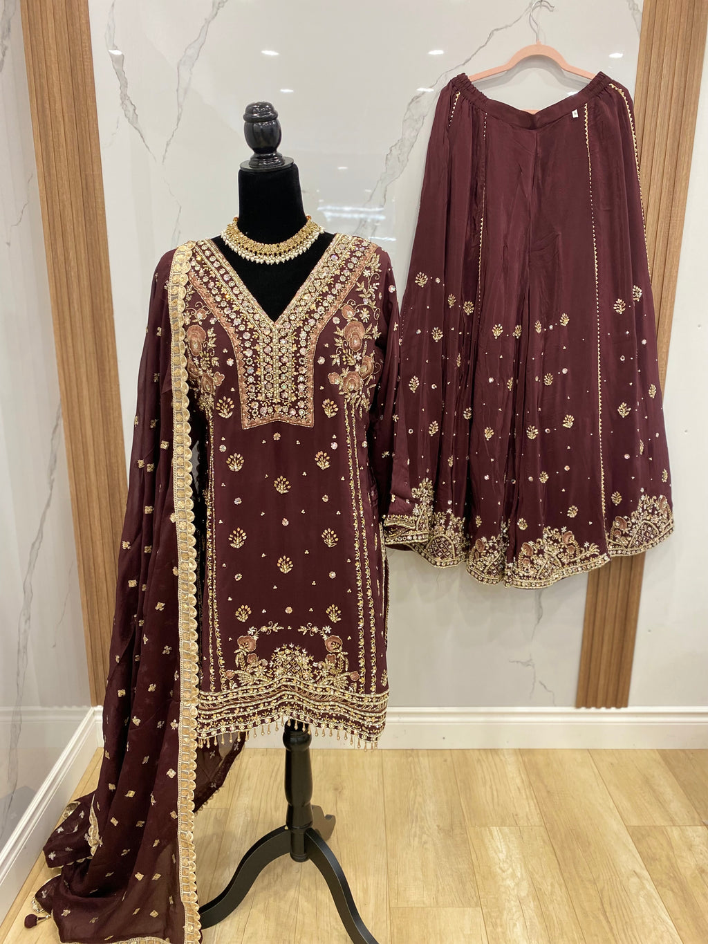 Embroidered suit