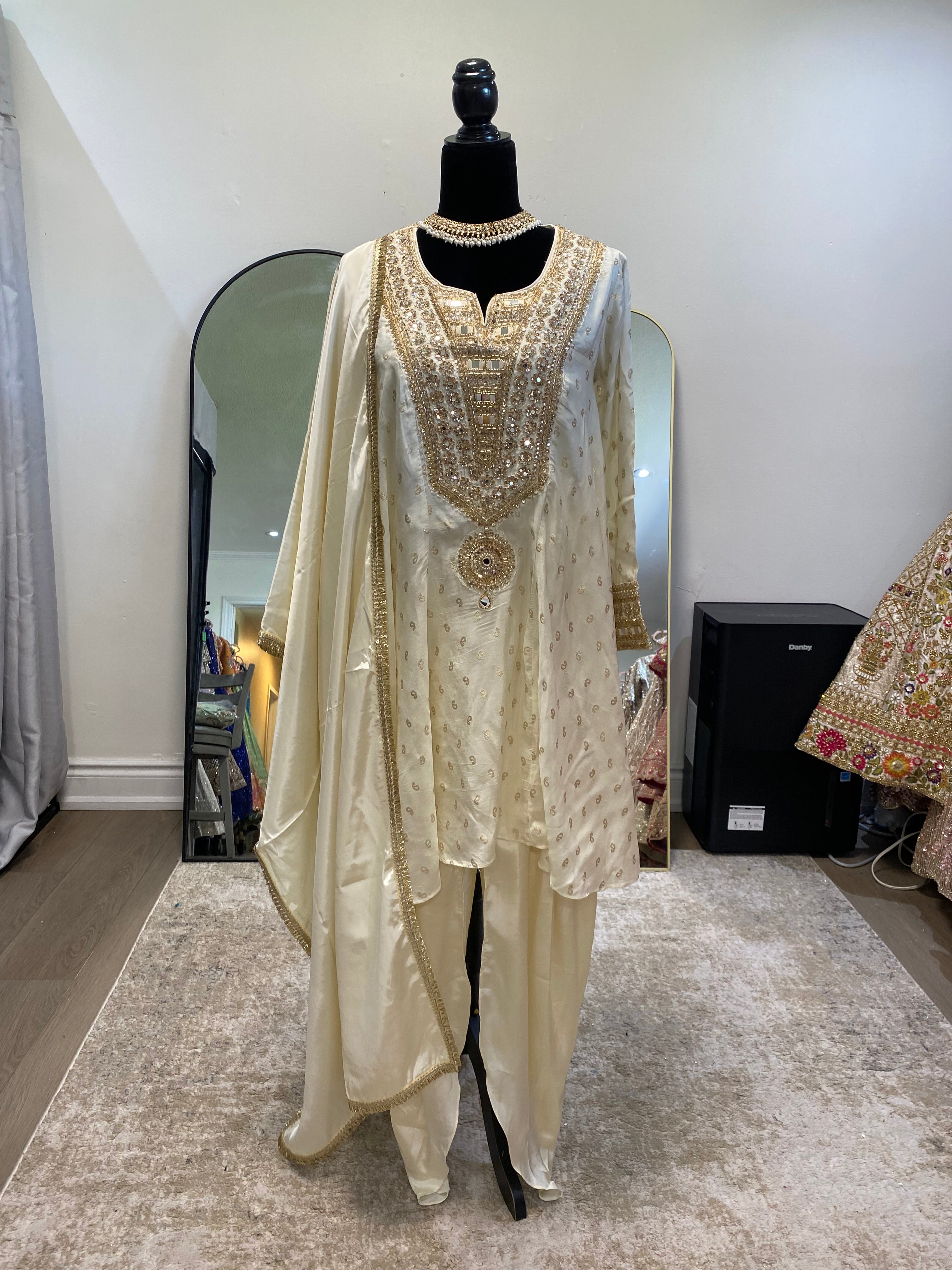 Embroidered suit