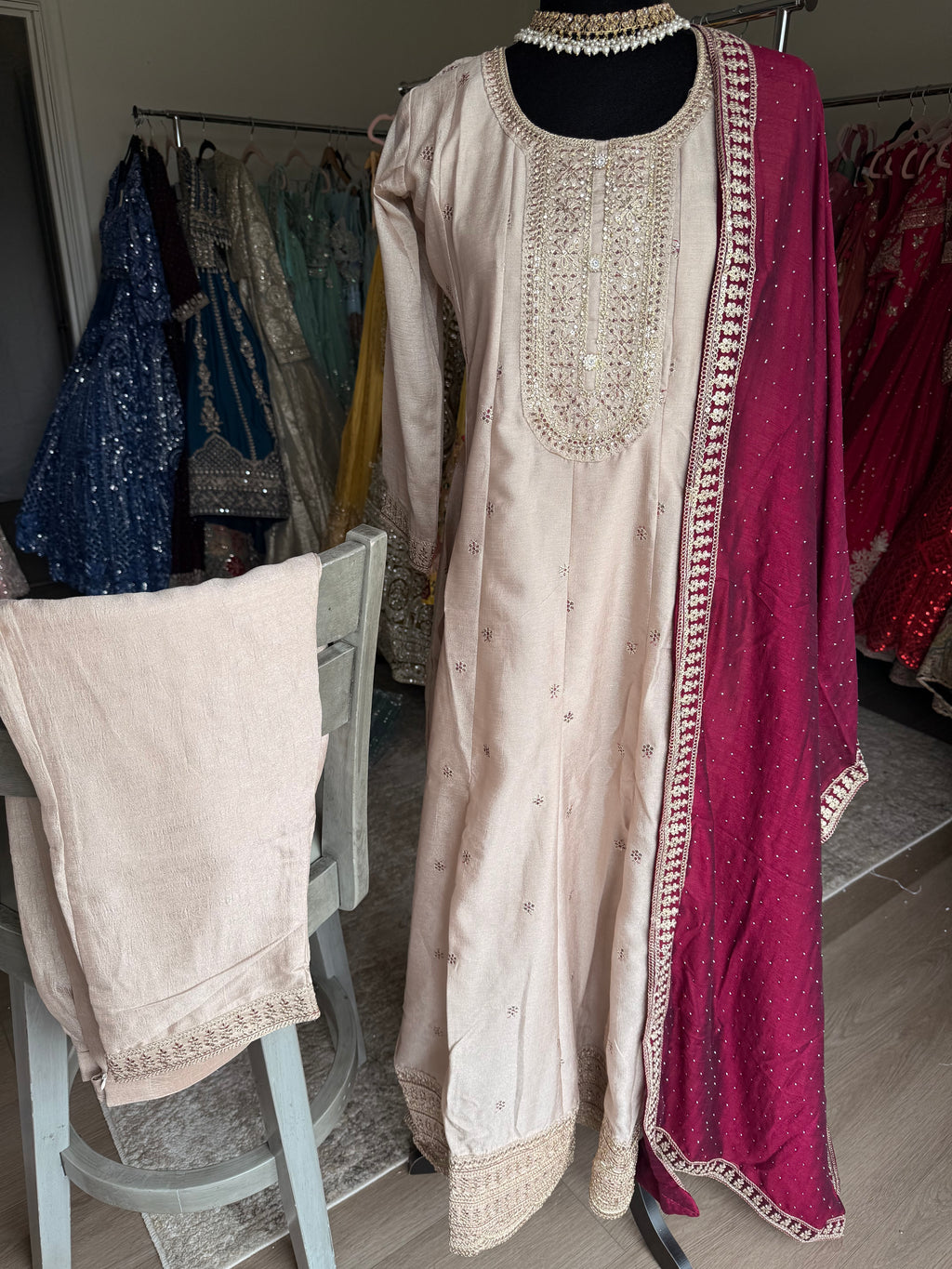 Embroidered suit – Kanada Kulture