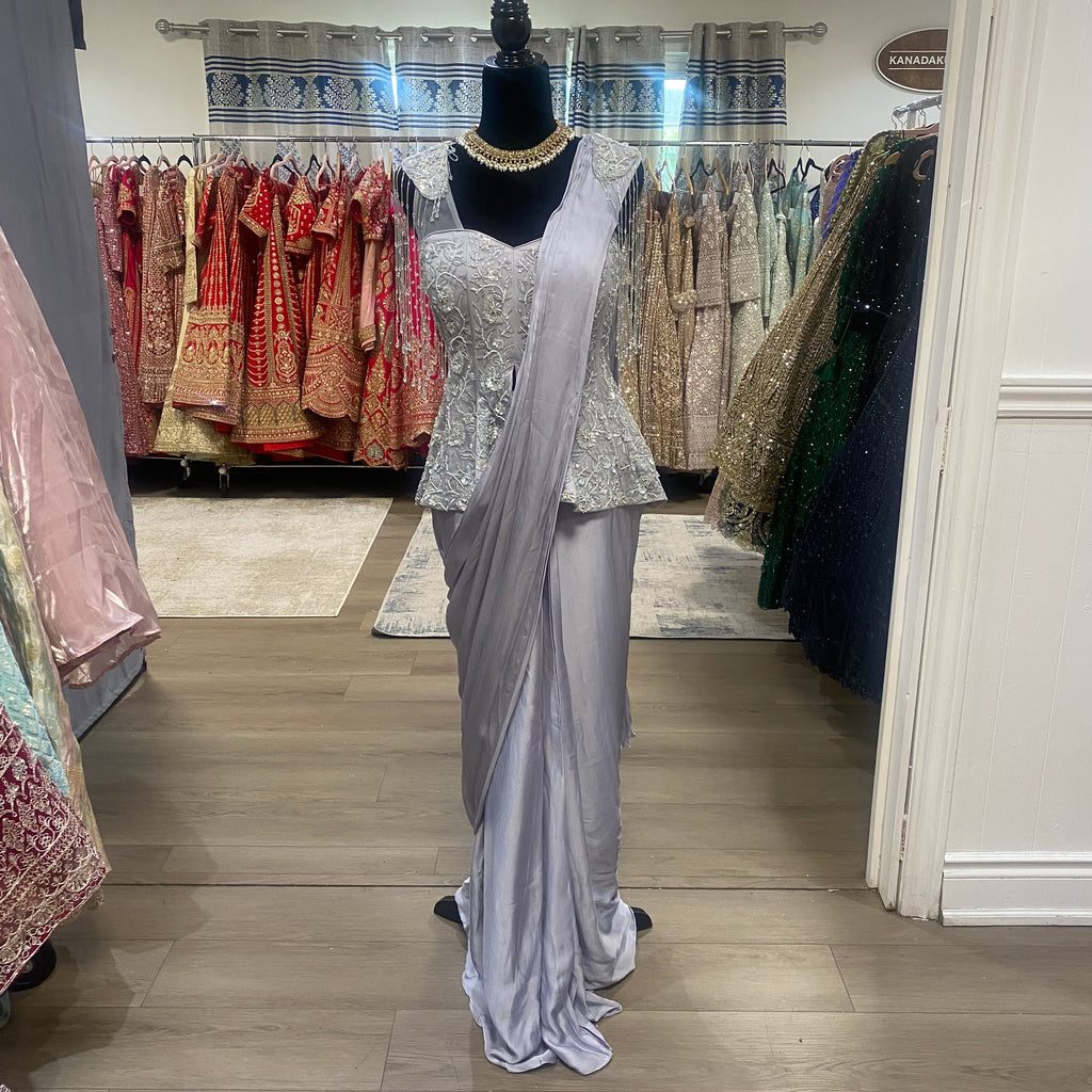 Pre drape saree