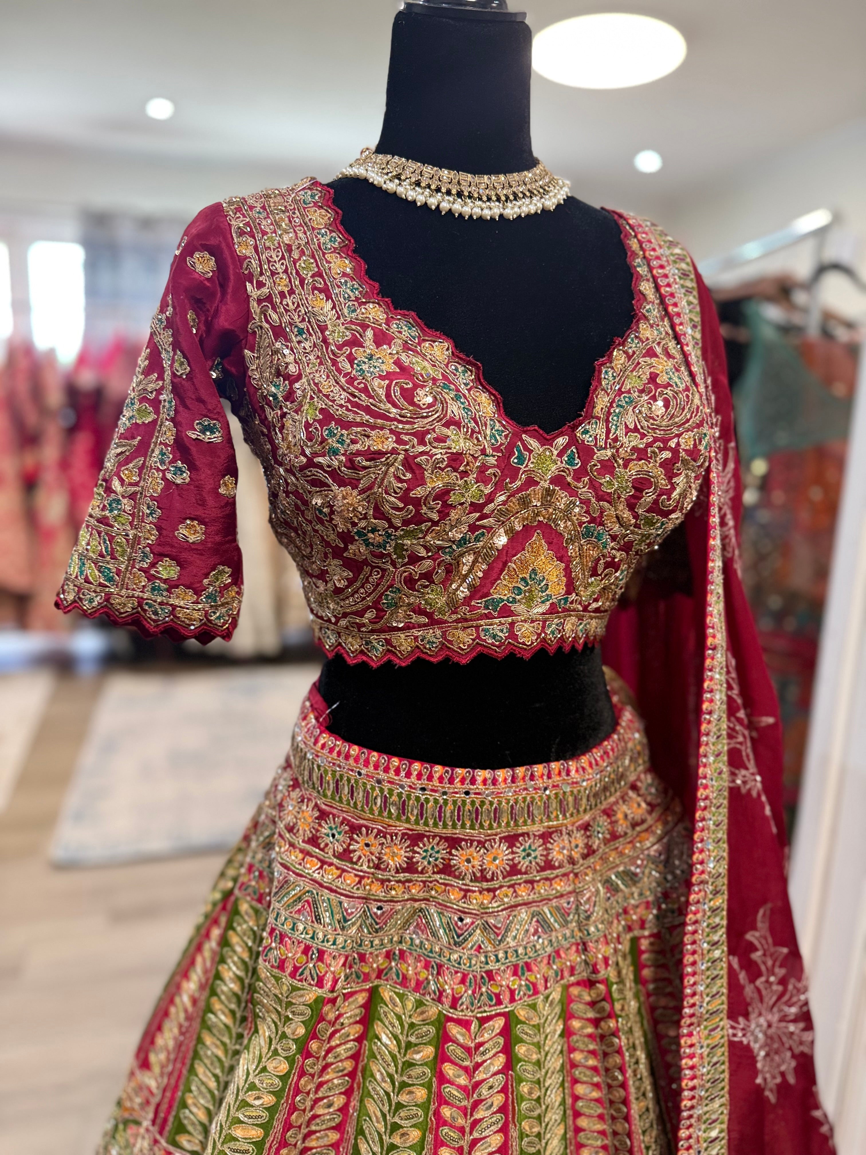Bridal sangeet designer lehenga choli