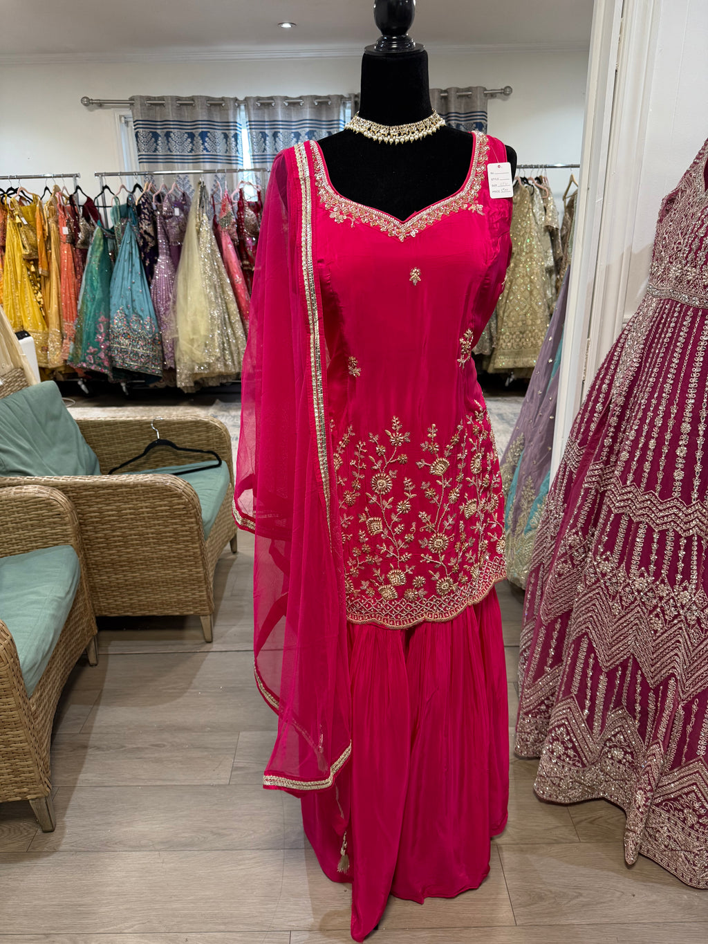 Embroidered gharara Suit – Kanada Kulture