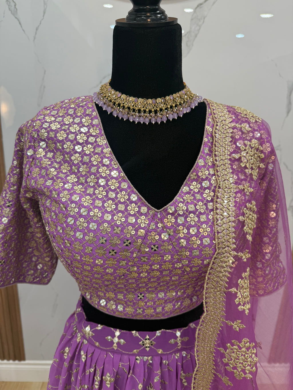 Traditional Embroidered Geogette Lehenga Choli