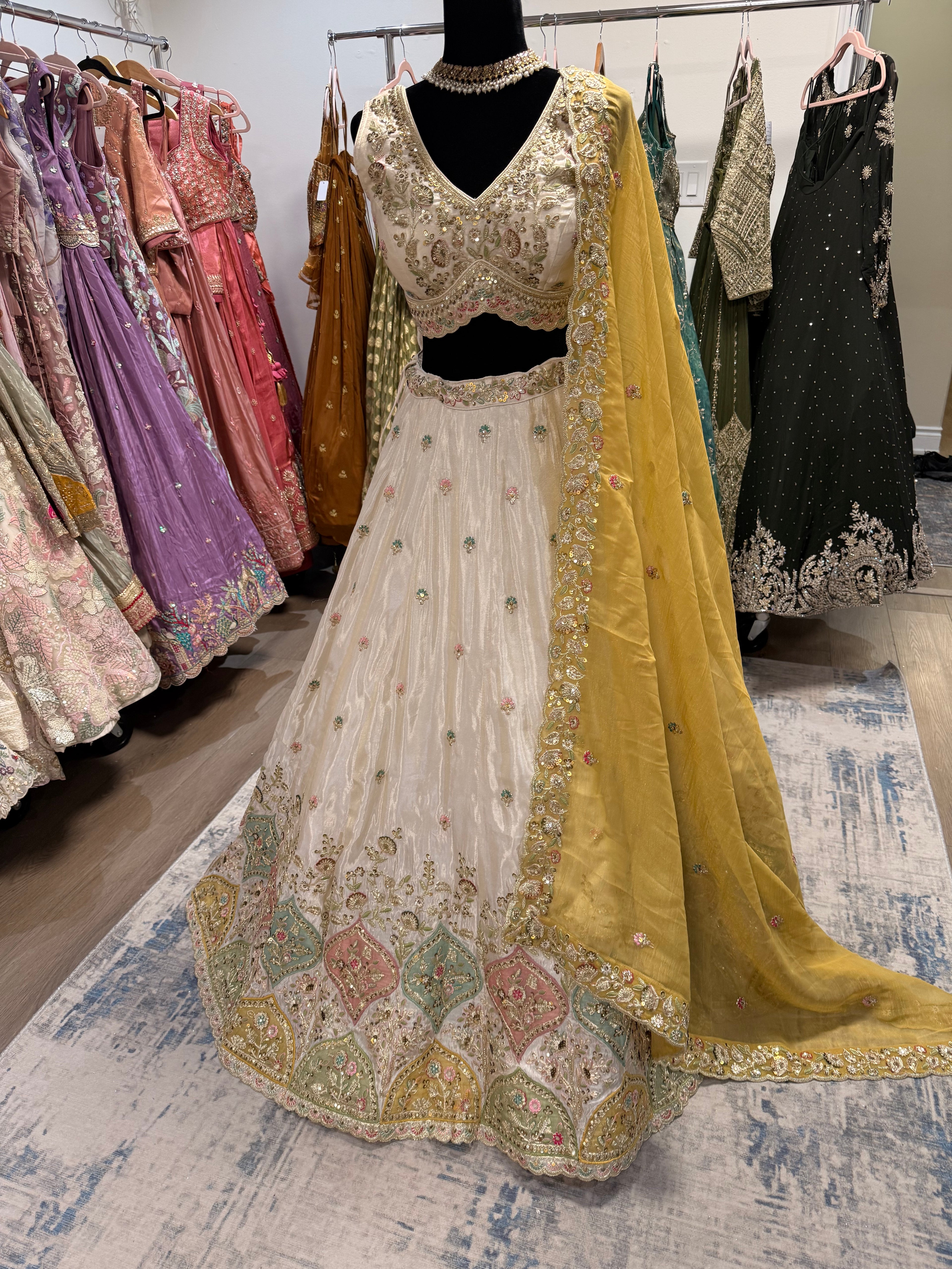 Beautiful choli with lehenga