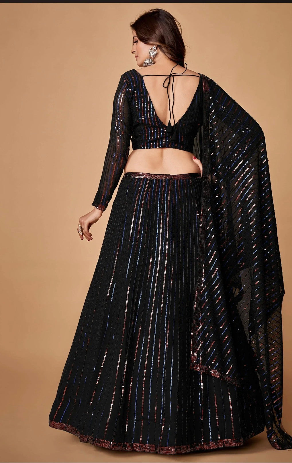 Traditional Embroidered georgette Lehenga Choli