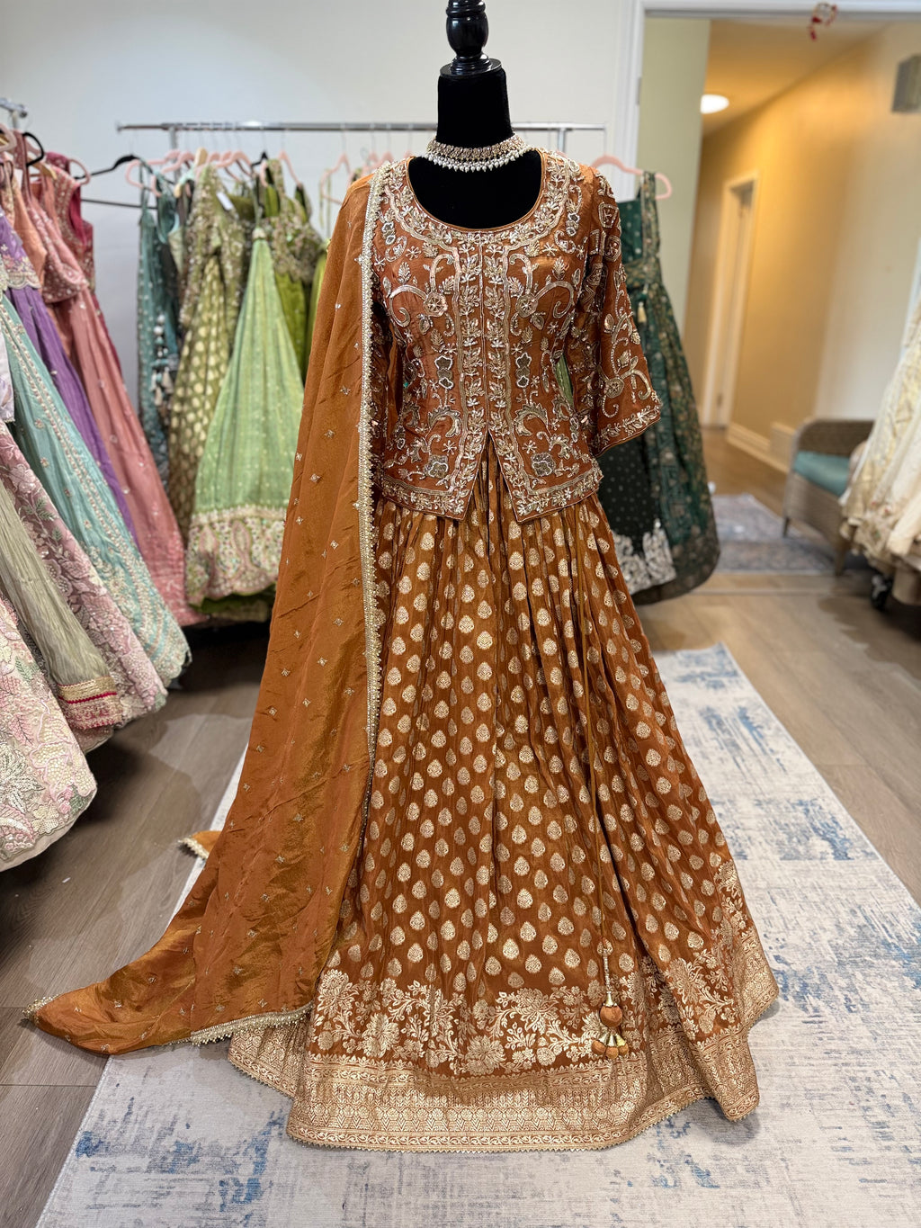 Anamika long choli lehenga