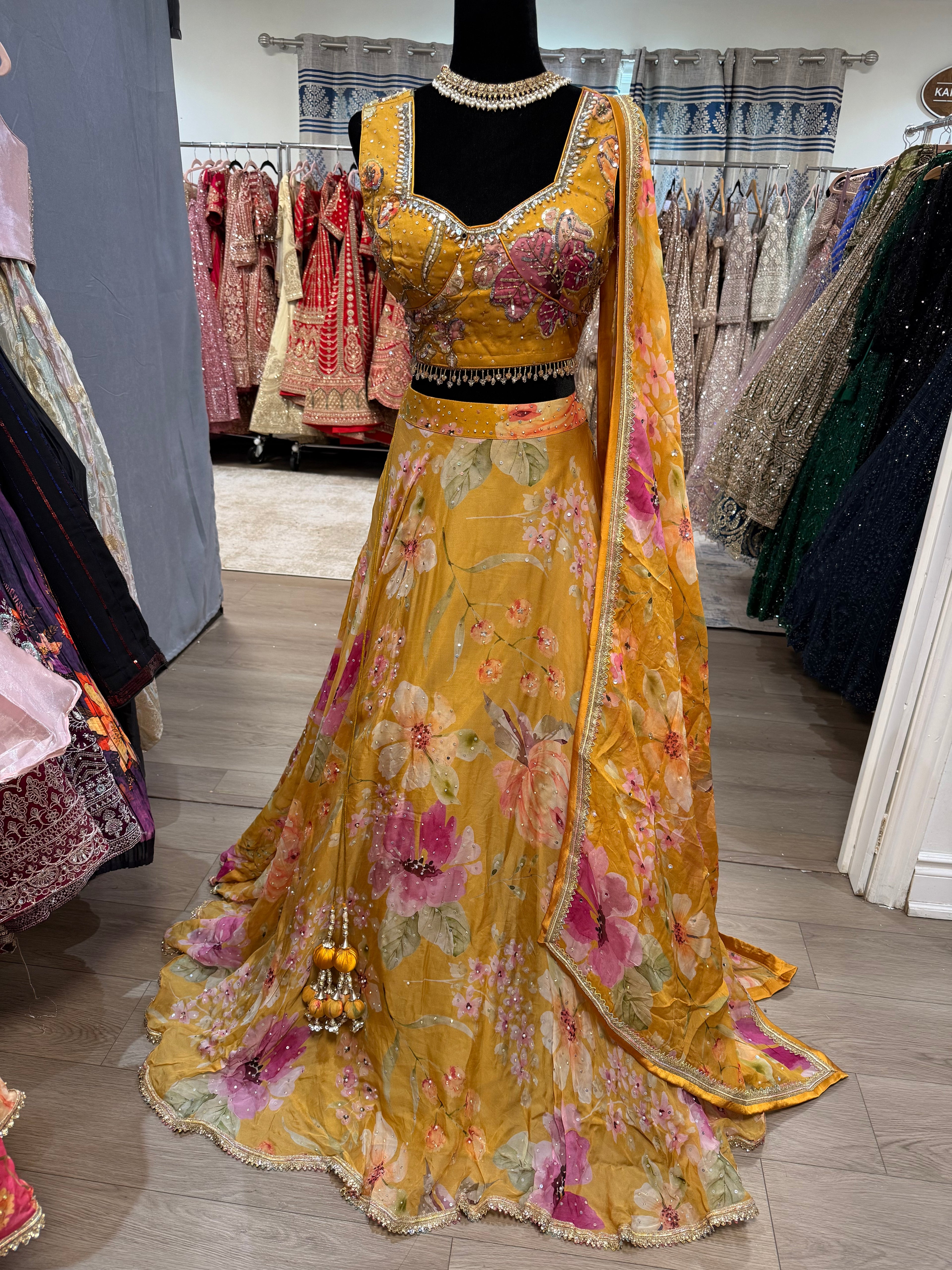 Perfect haldi/mehendi/sangeet Designer Lehenga choli