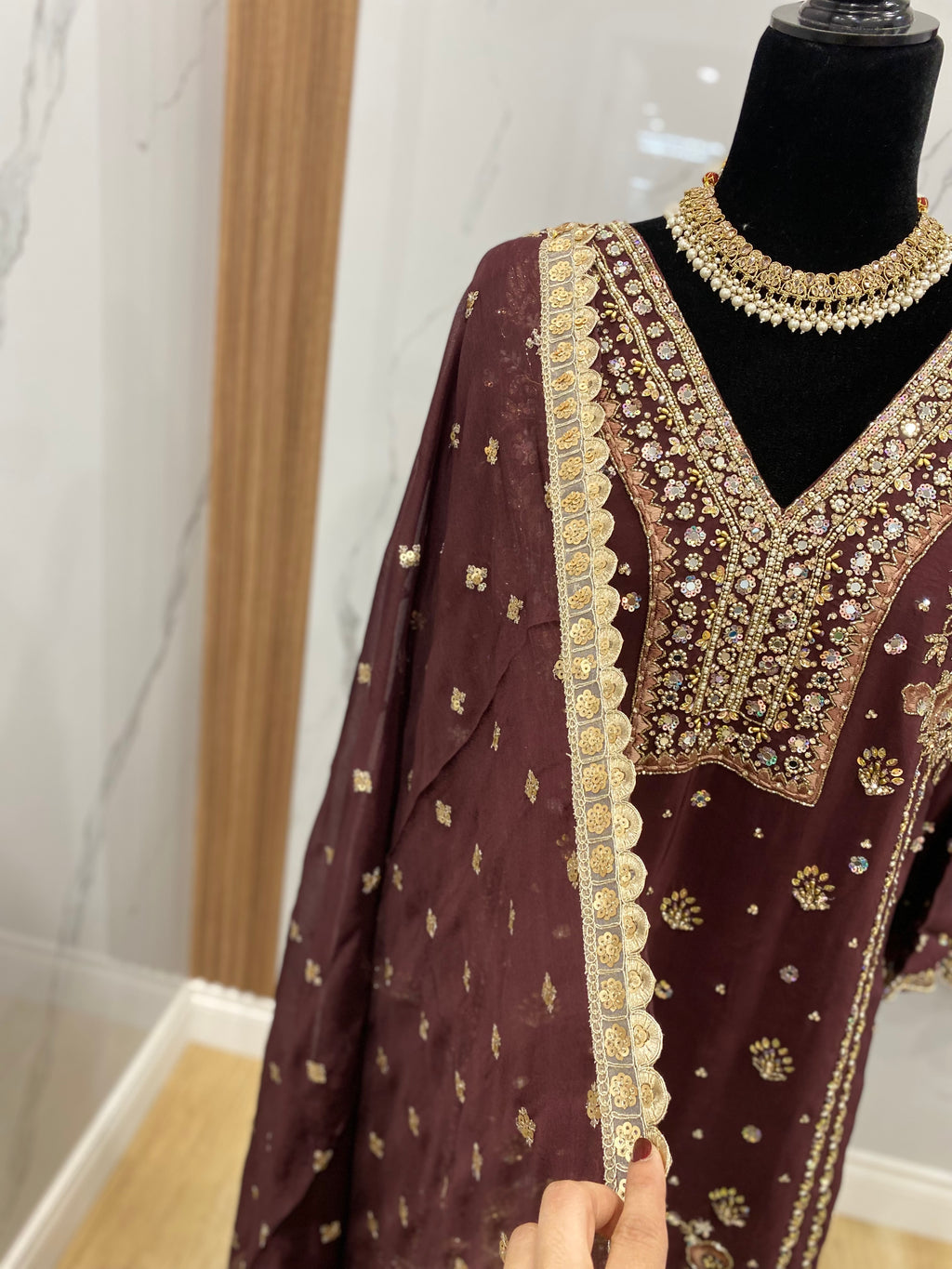 Embroidered suit