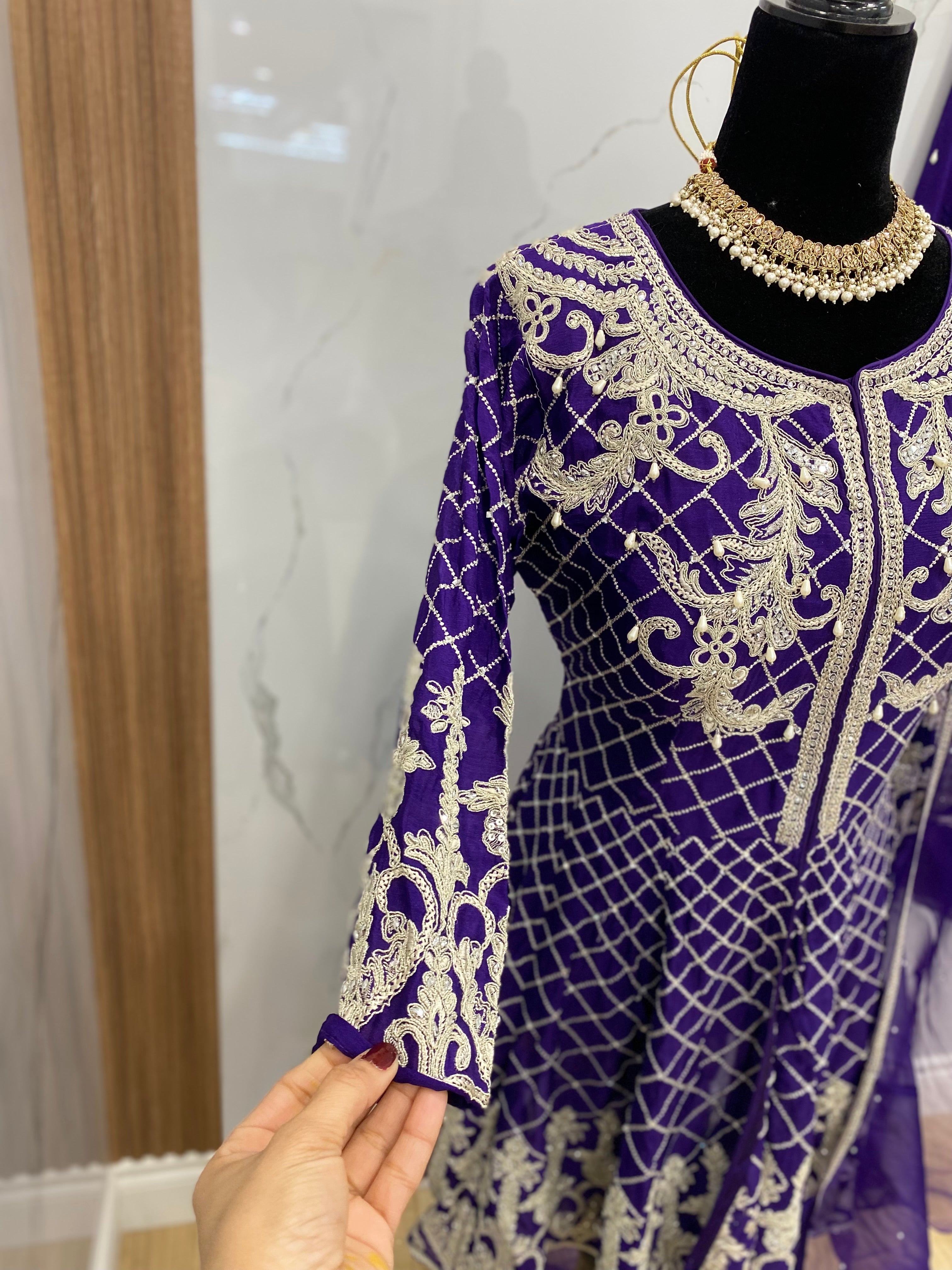 Embroidered suit