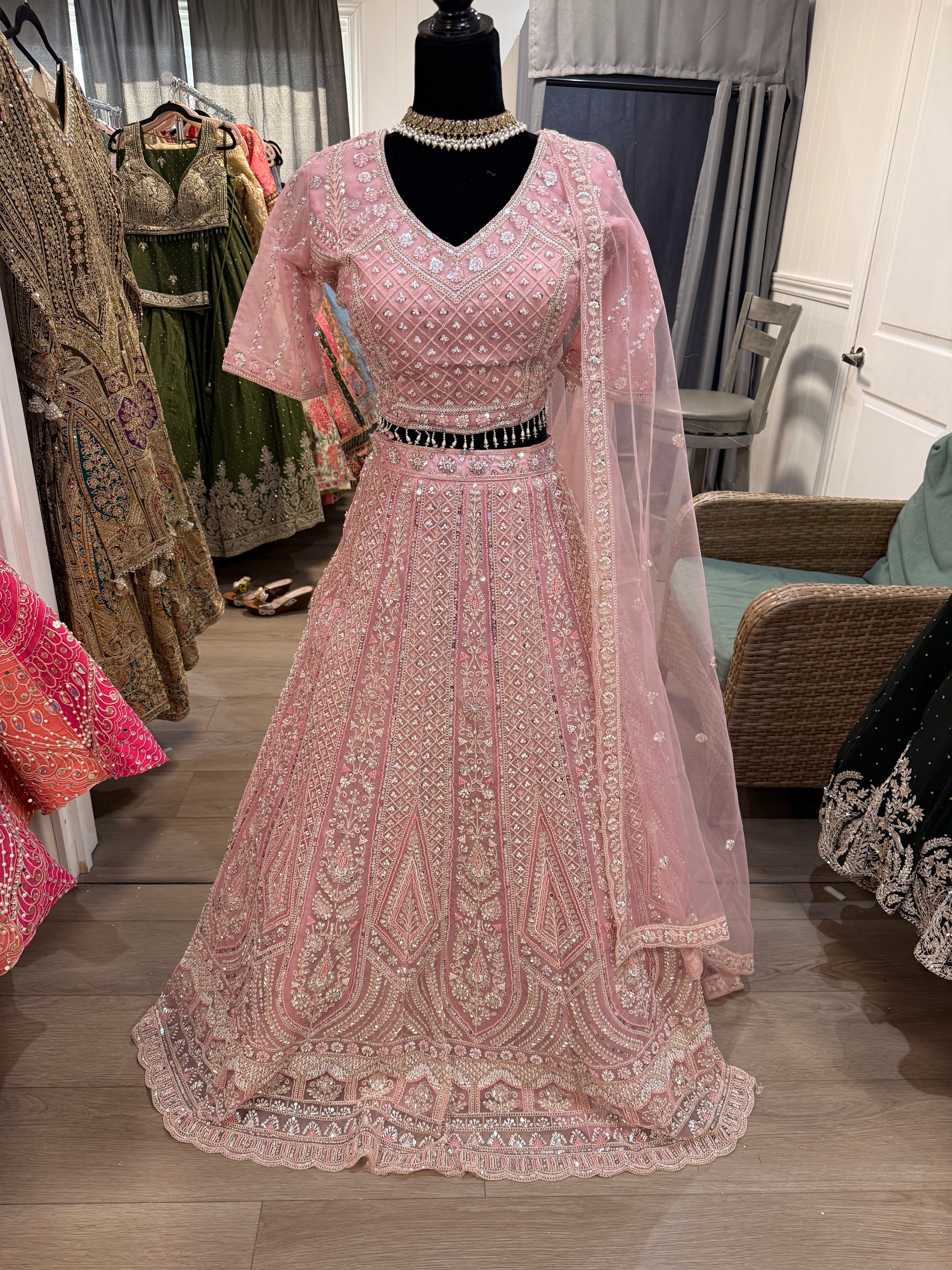 Beautiful choli with lehenga