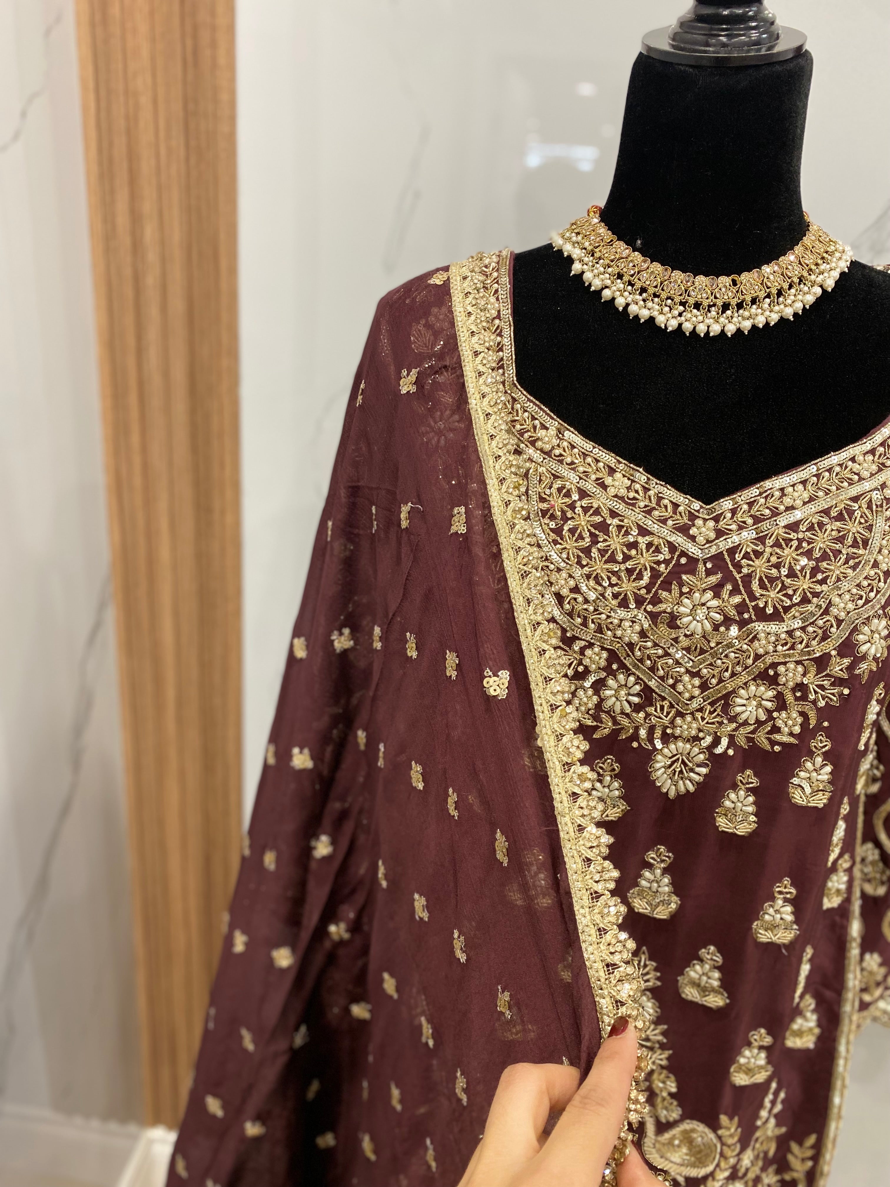 Embroidered suit