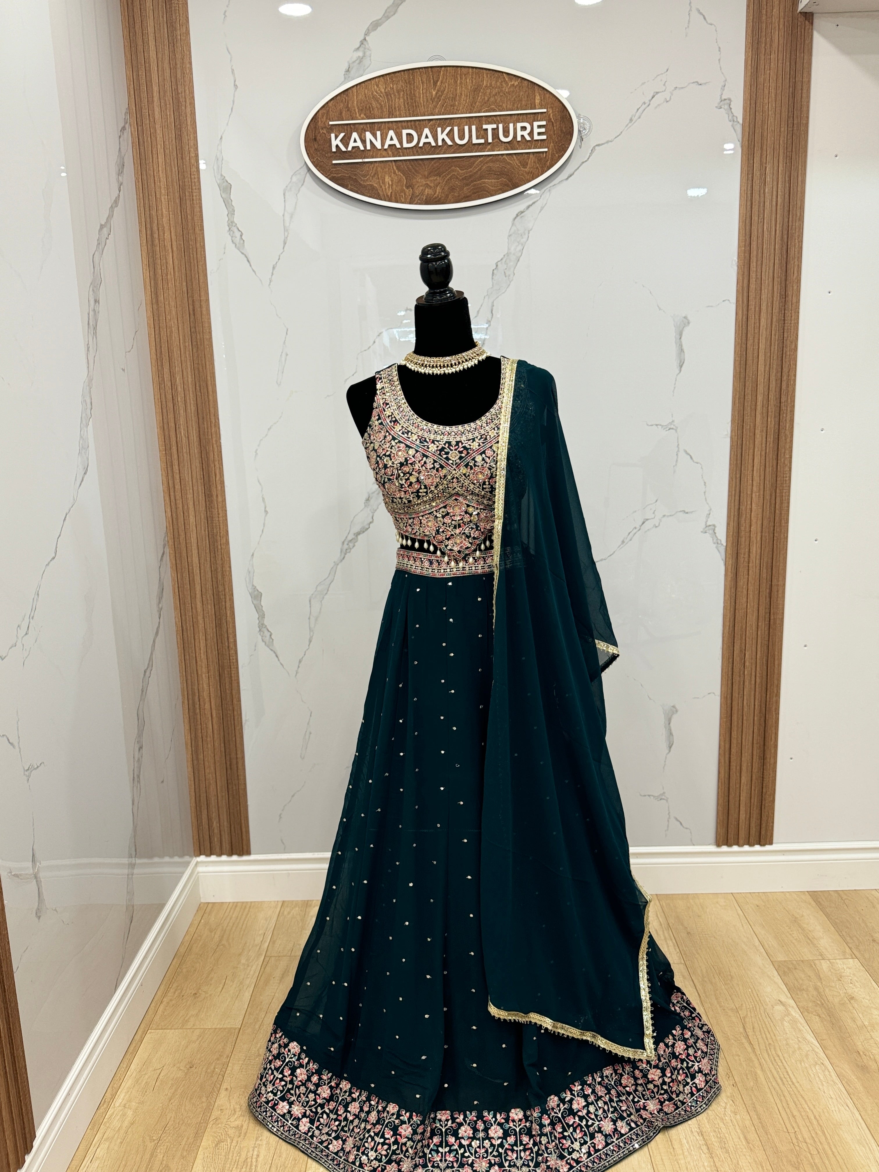 Traditional Embroidered Geogette Lehenga Choli