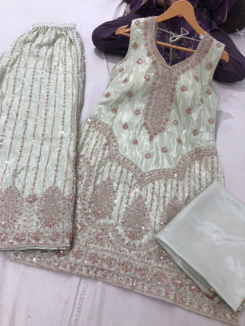 Embroidered suit