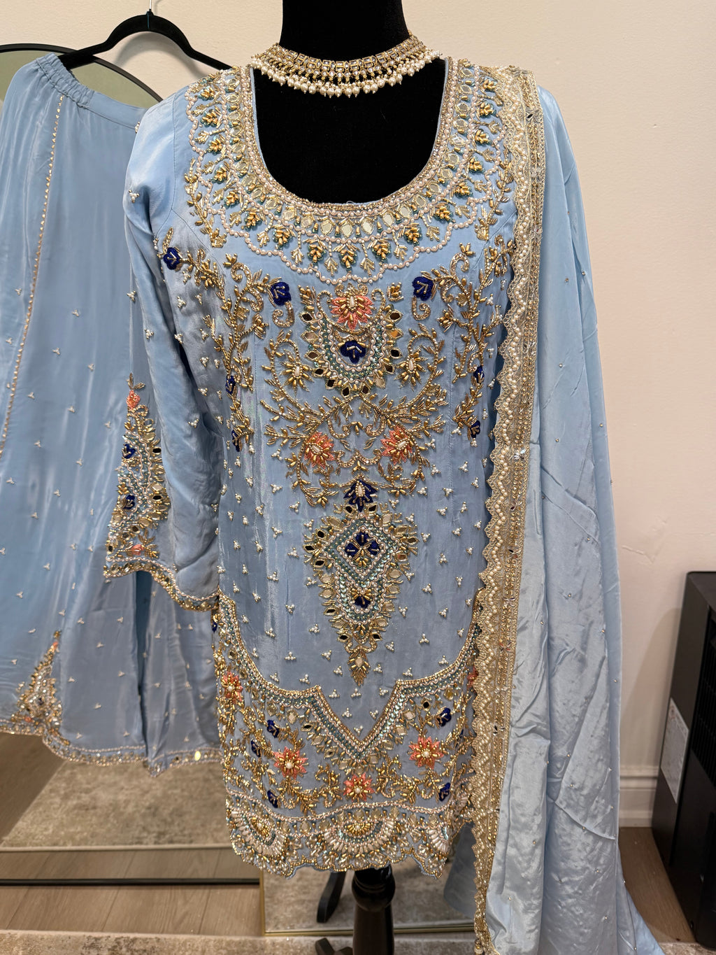Embroidered suit