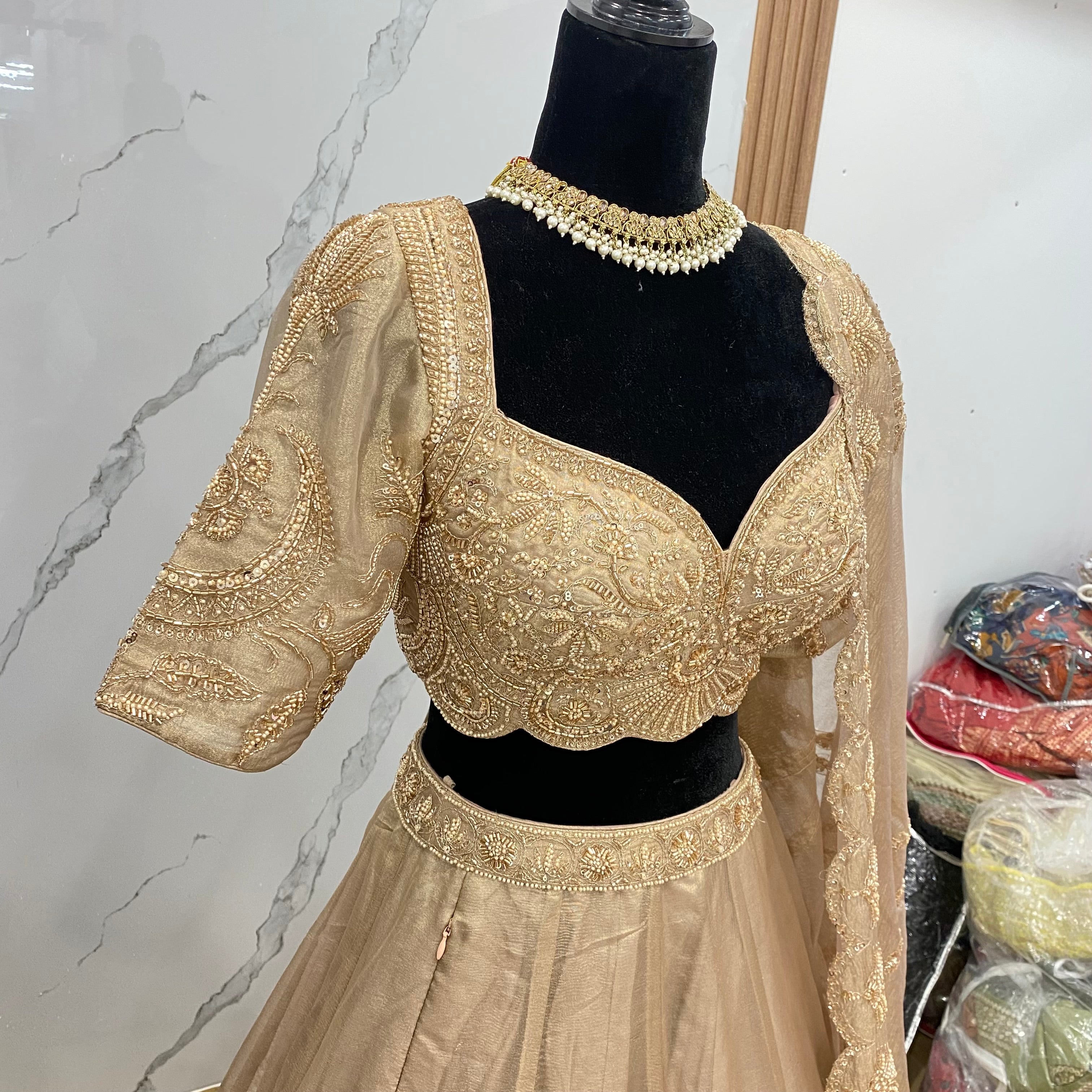 Beautiful heavy dhupatta designer lehenga choli