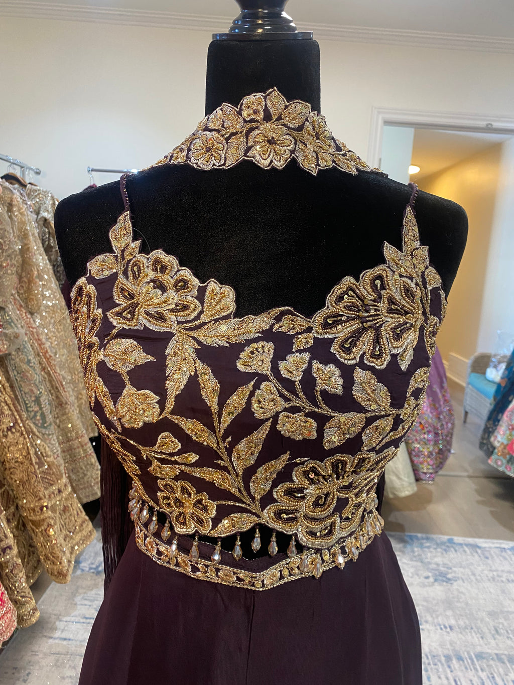 Palazo pant with hand work top