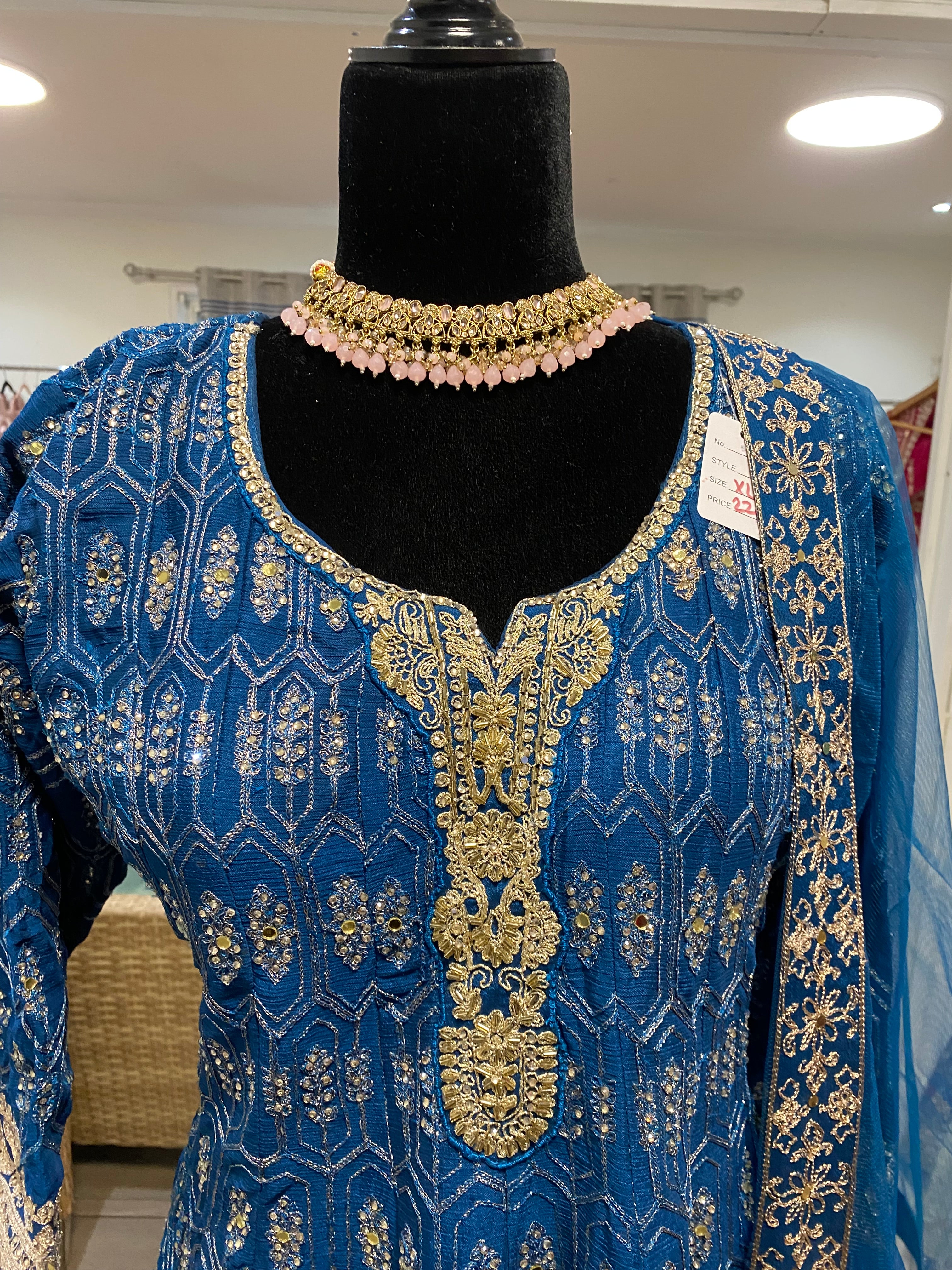 Embroidered palzoo Suit – Kanada Kulture
