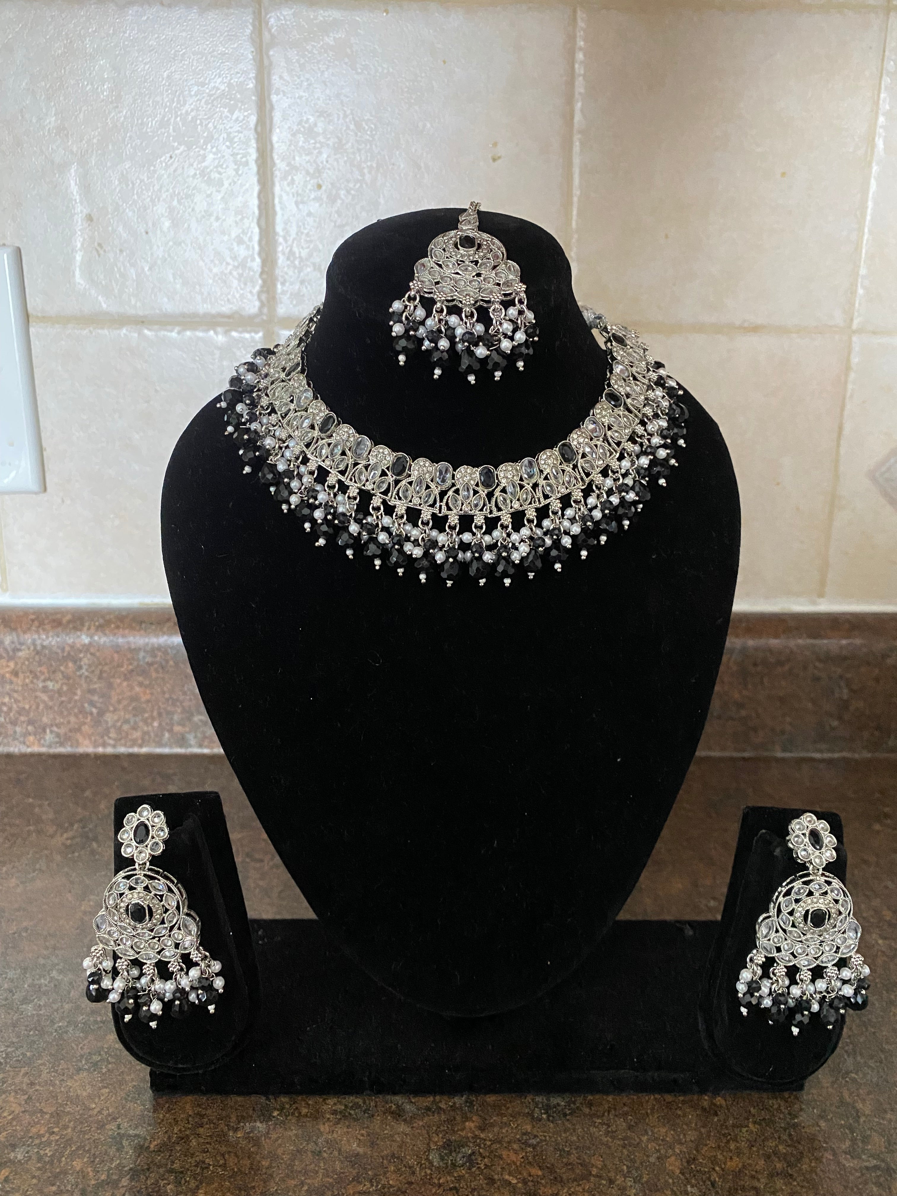 Black and silver Jewellery