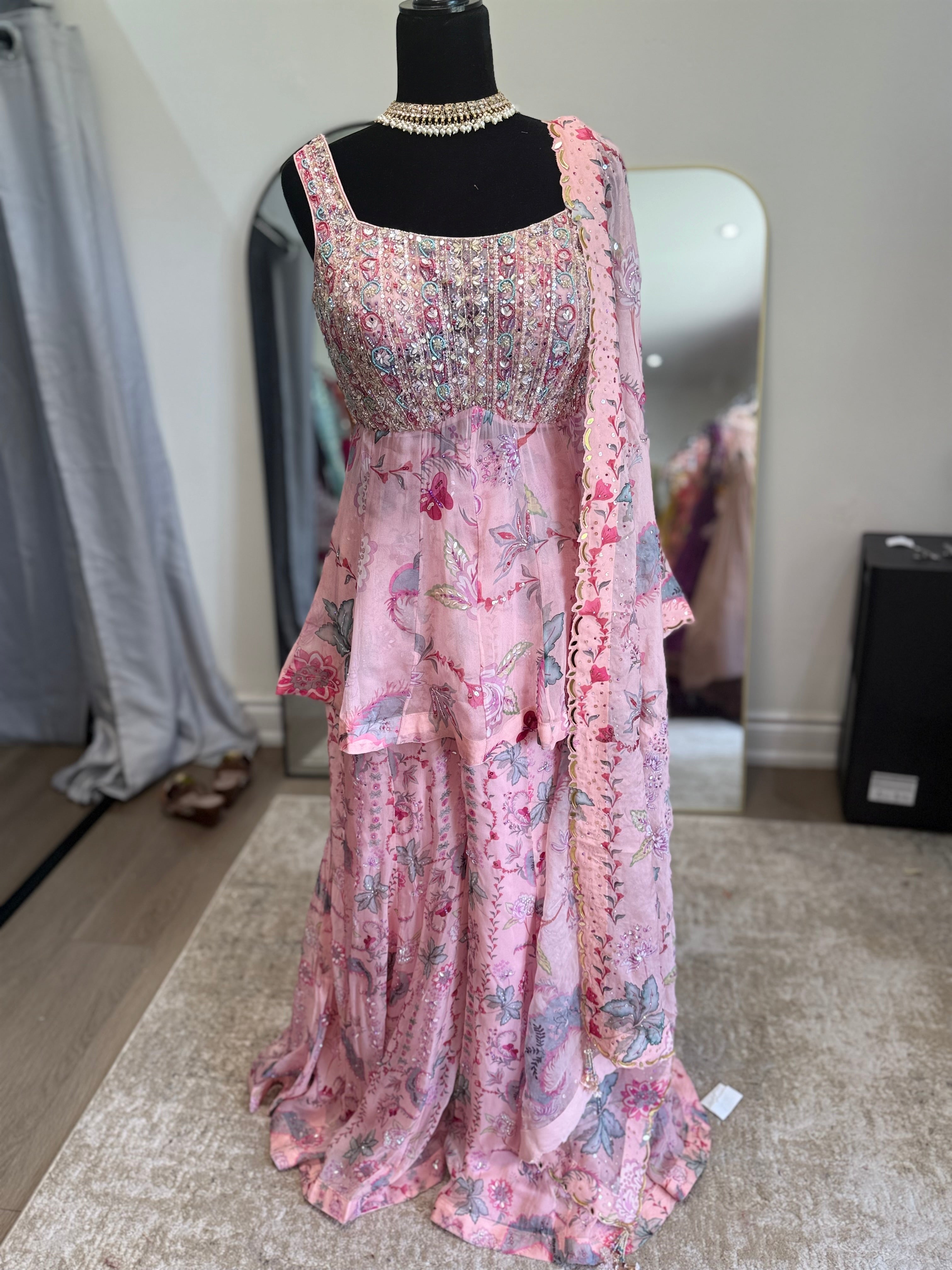 Mahima mahajan inspired designer gharara suit