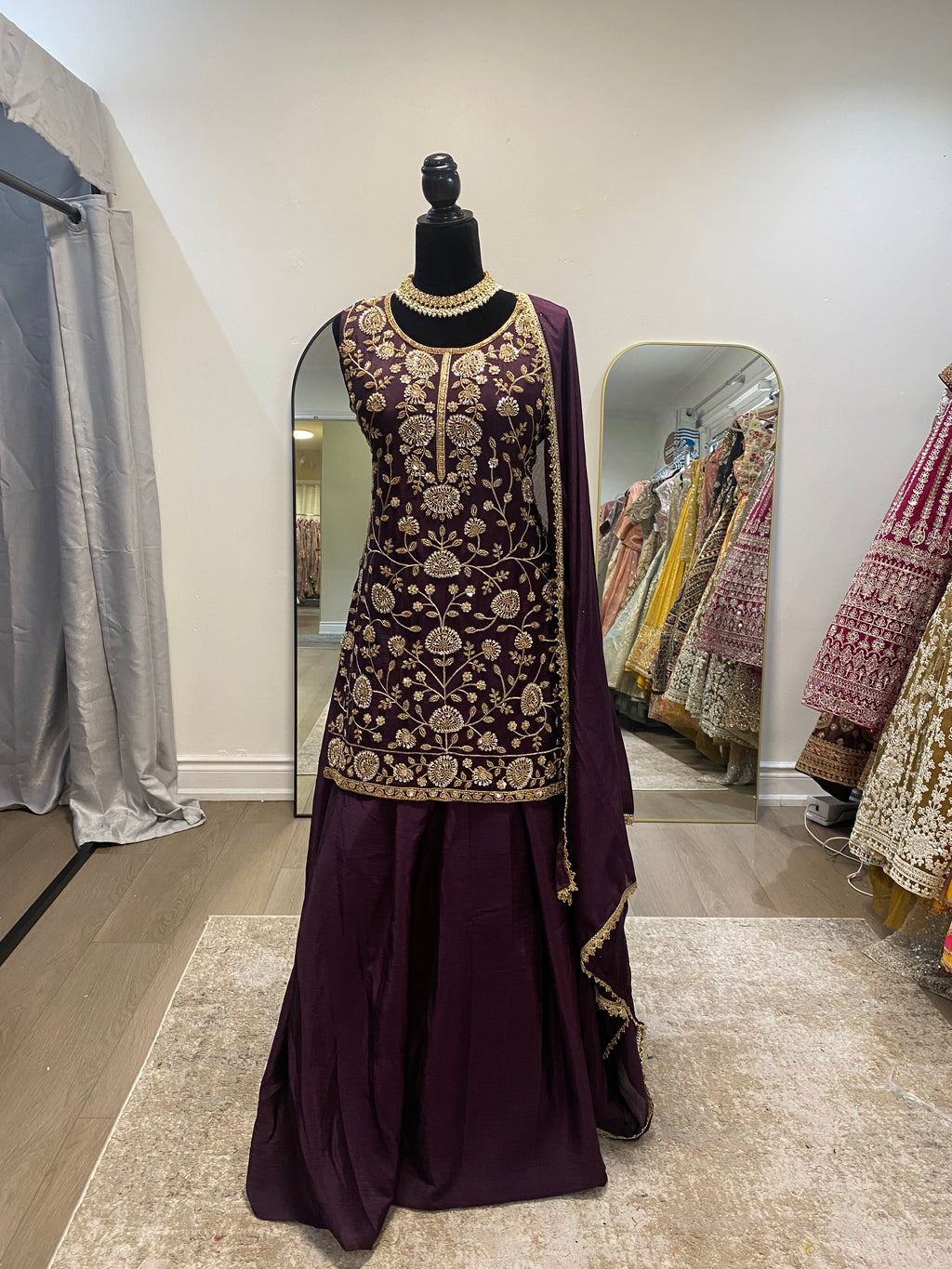 KanadaKulture - designer Lehenga with level detailing