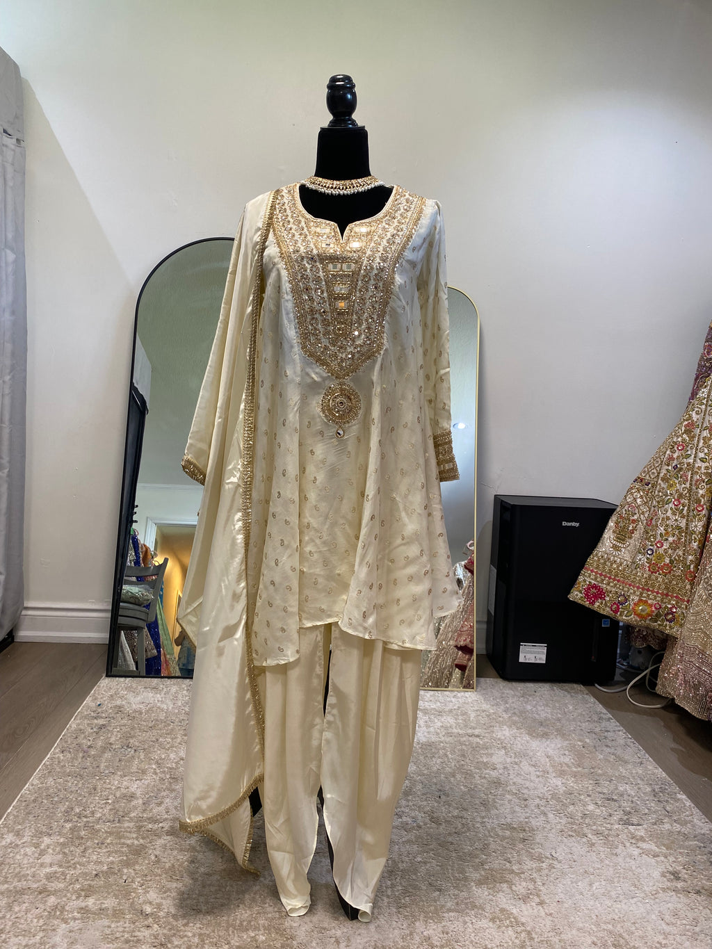 Embroidered suit