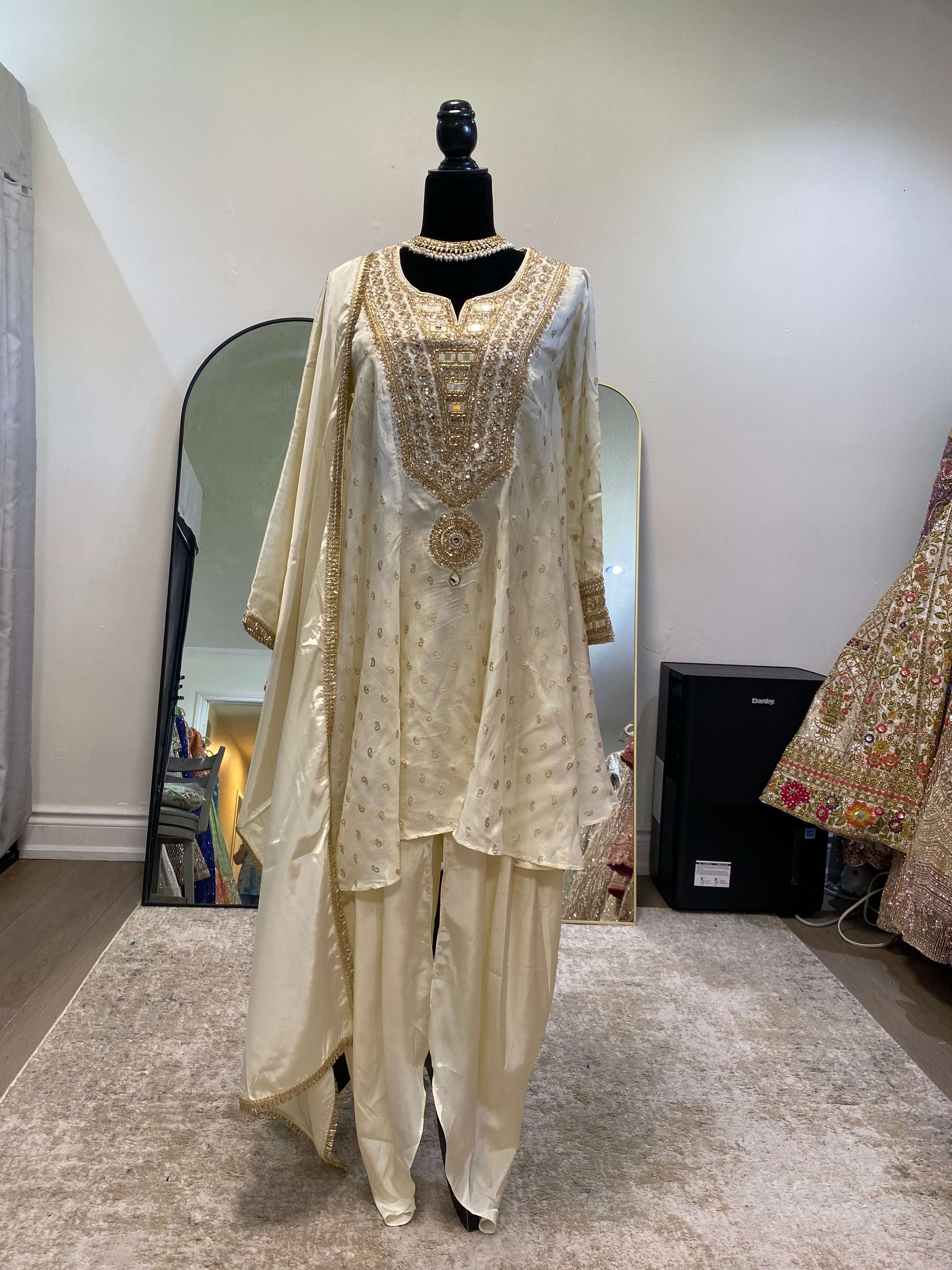 Embroidered suit