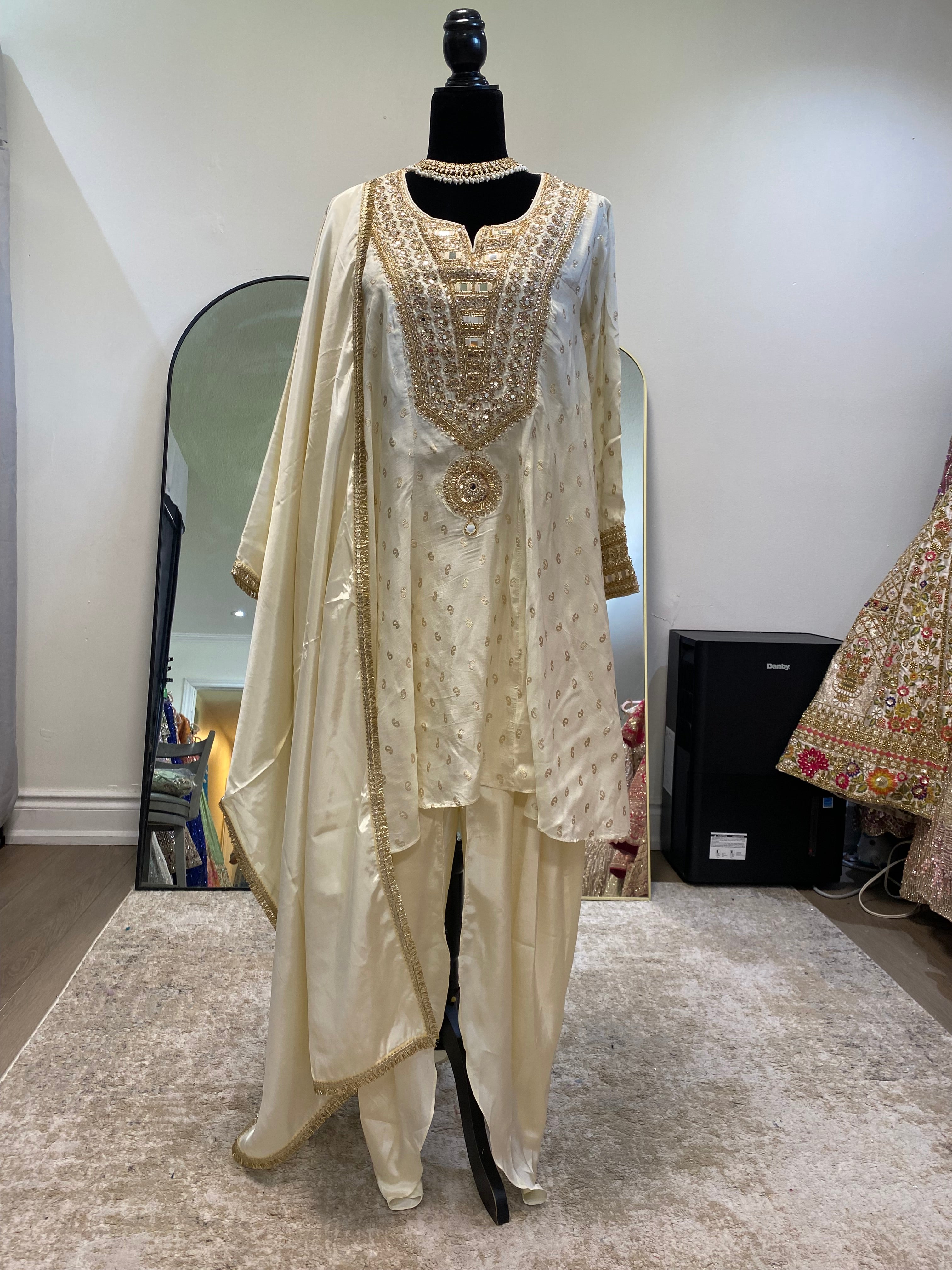 Embroidered suit