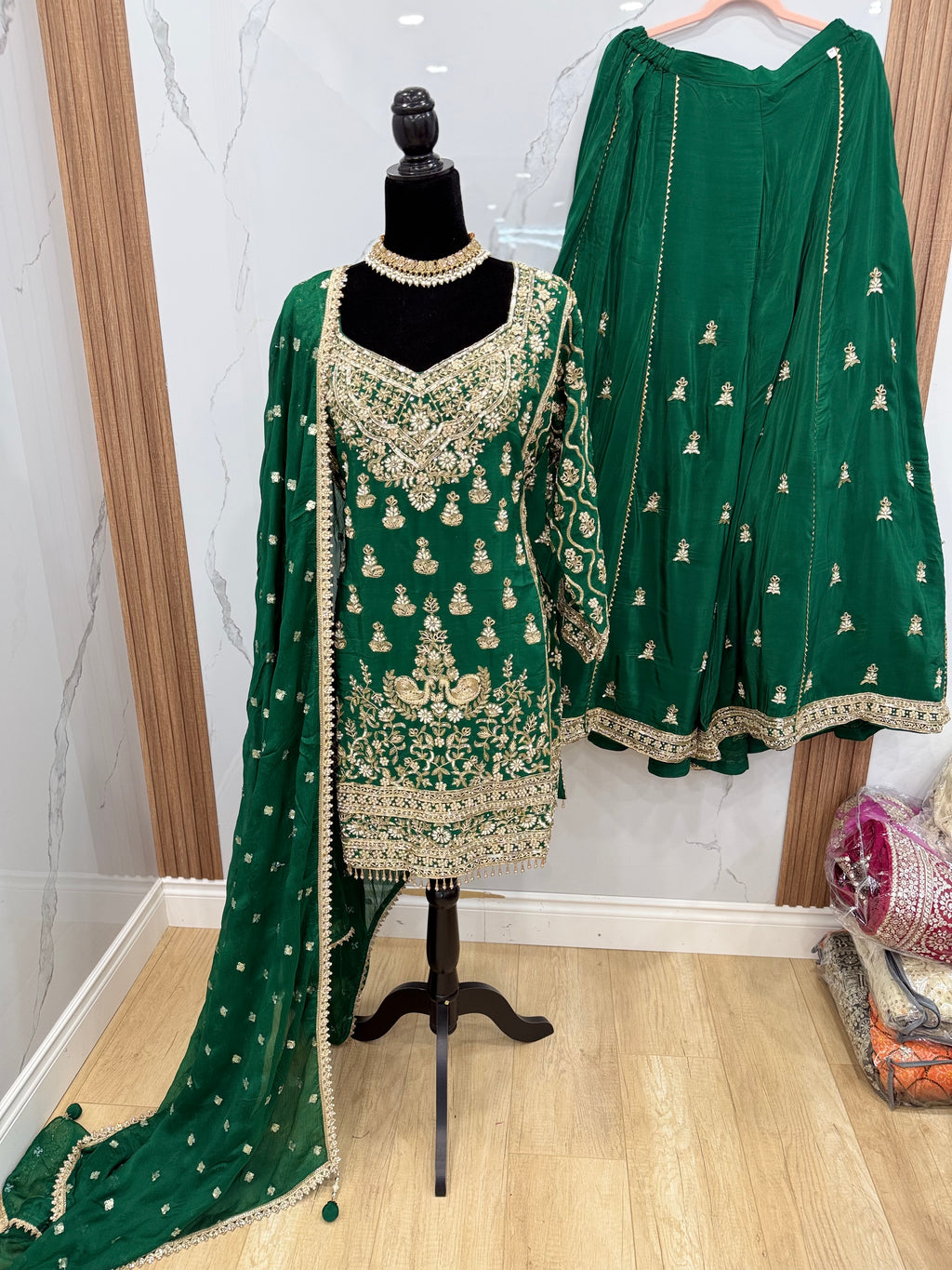 Embroidered suit