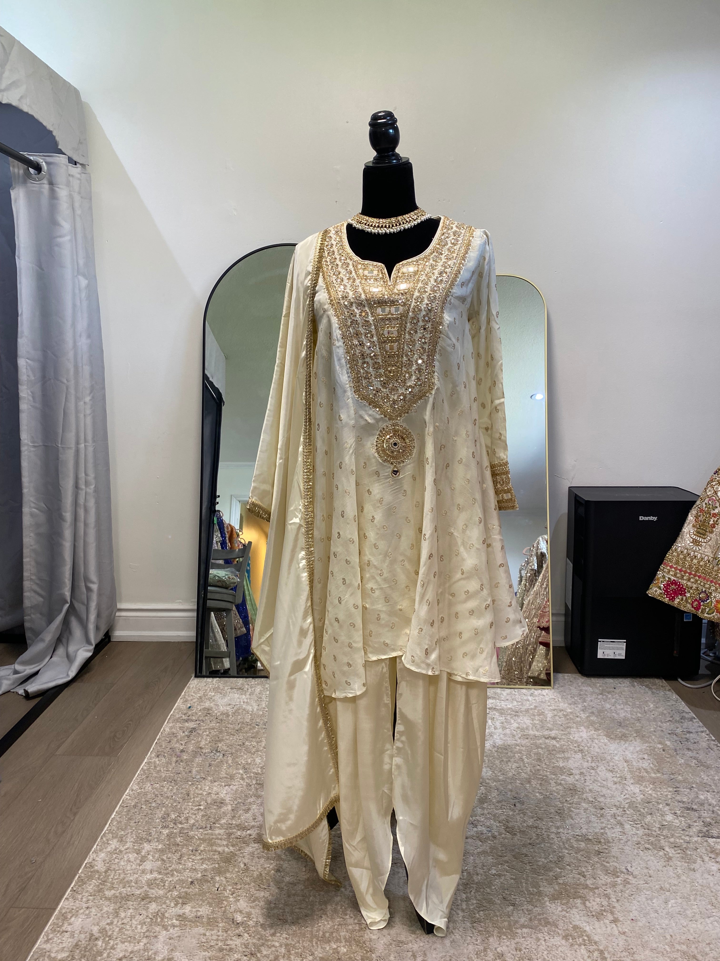 Embroidered suit