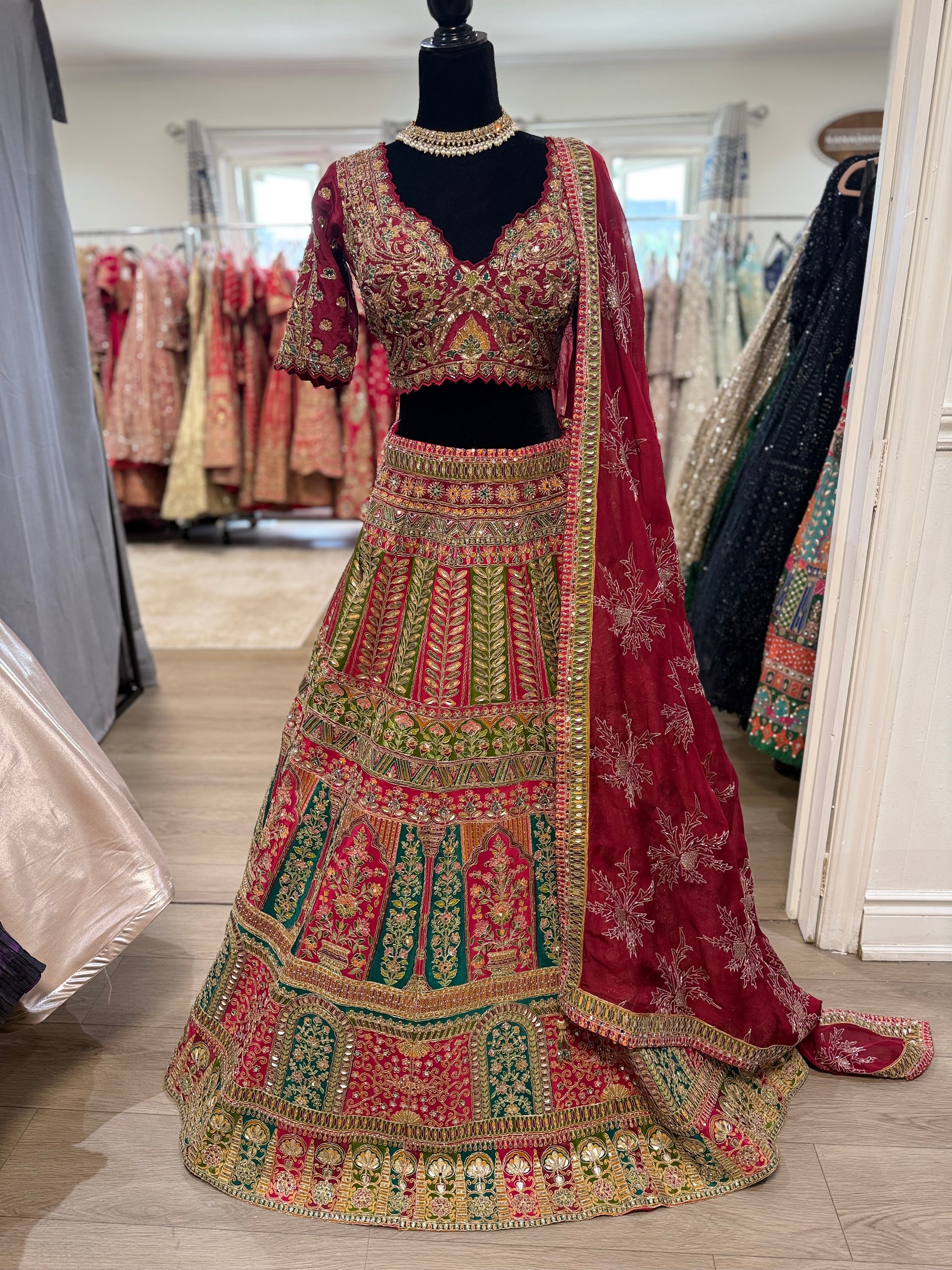 Bridal sangeet designer lehenga choli