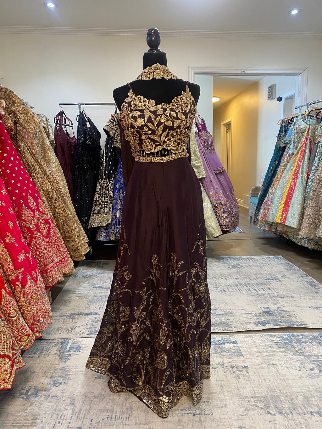 Palazo pant with hand work top