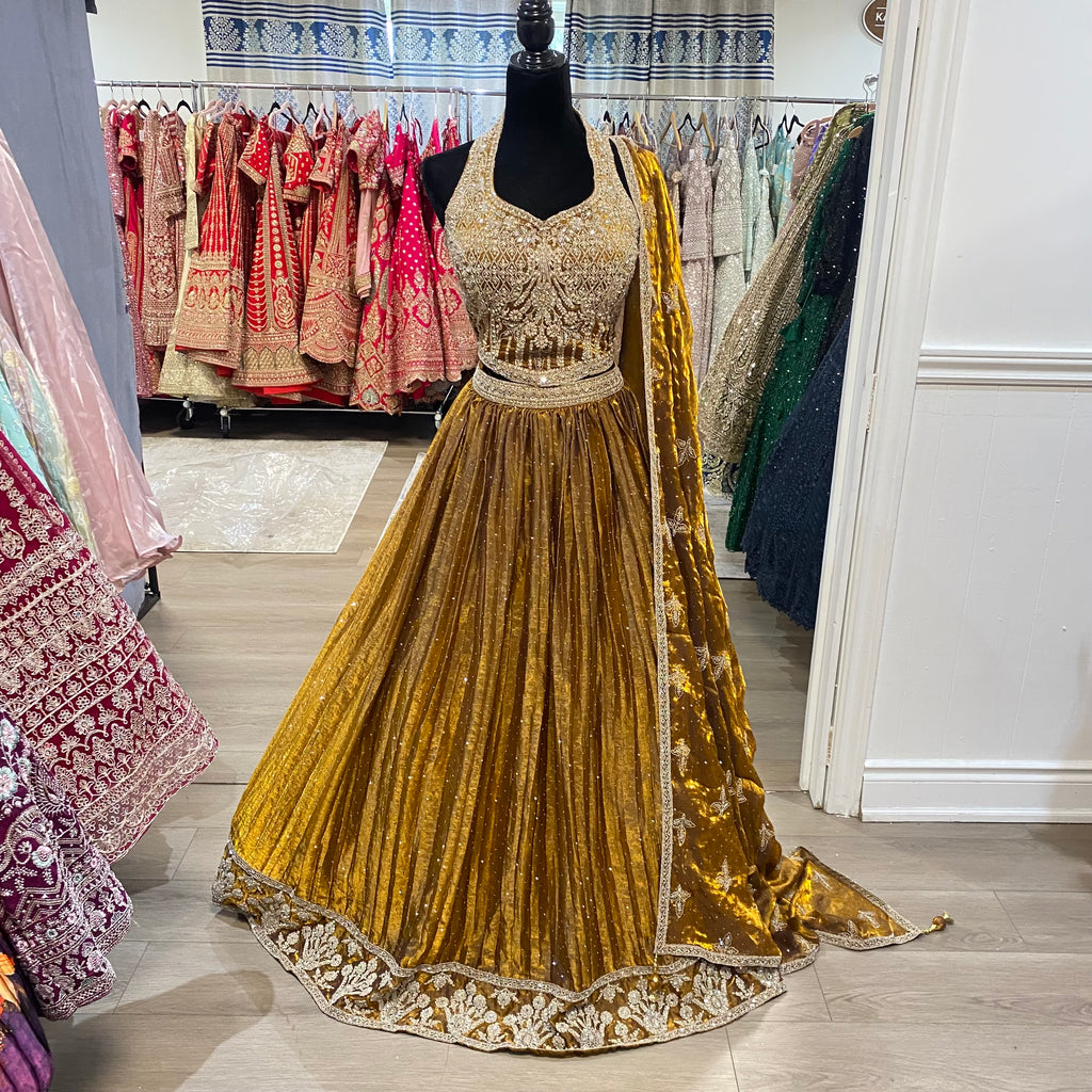 Perfect halter neck Designer Lehenga choli