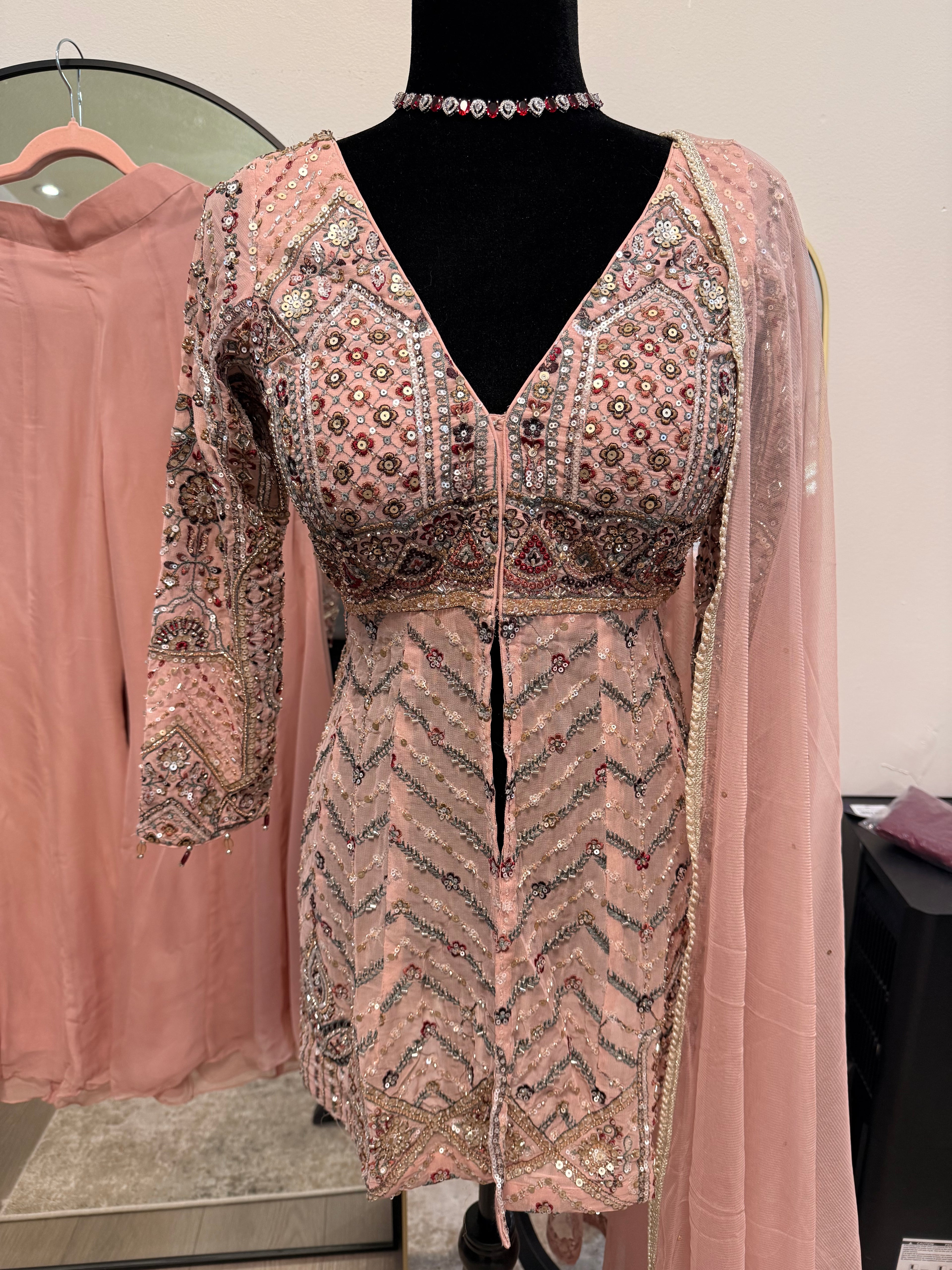 Embroidered suit
