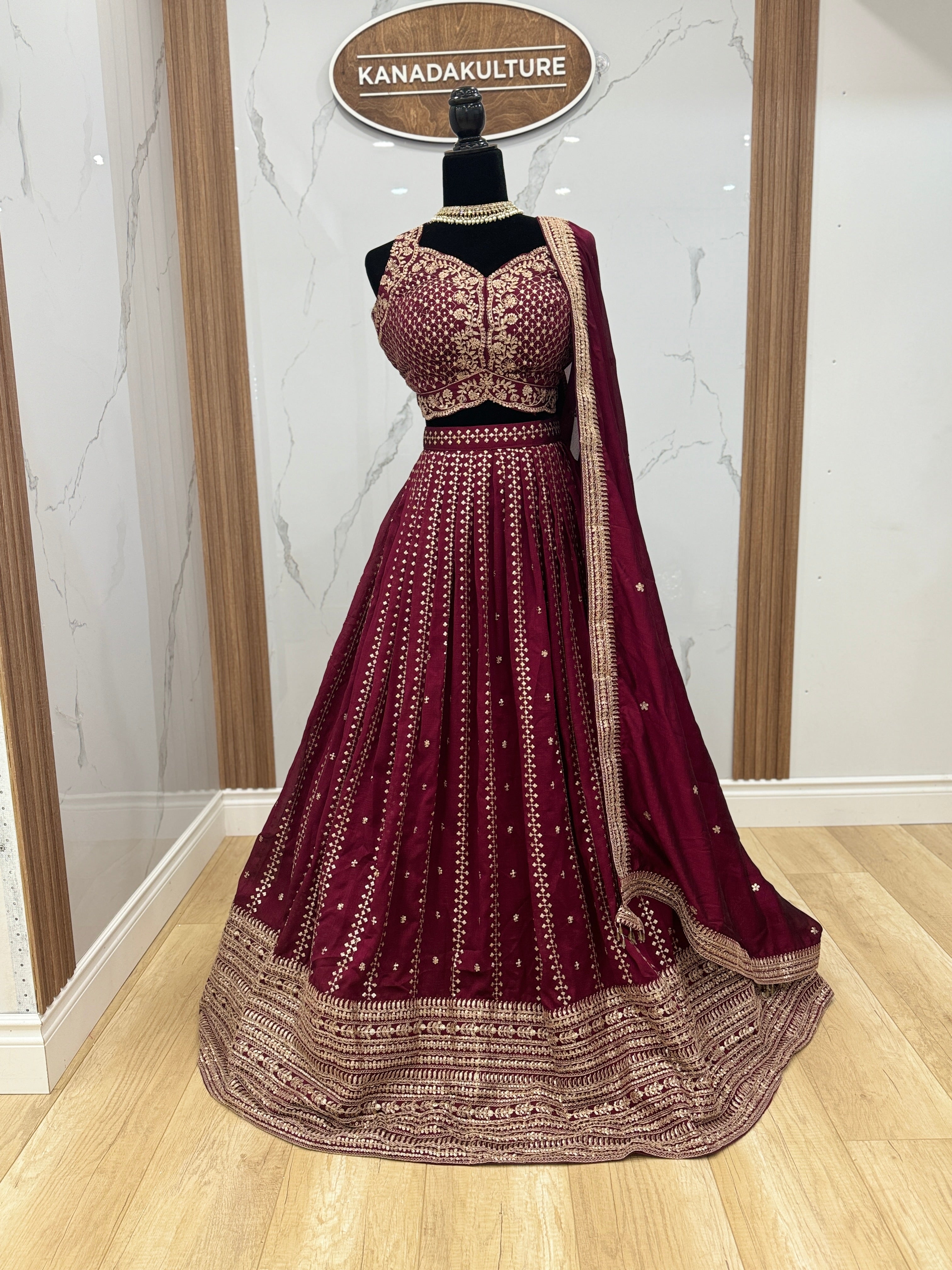 Dark color lehenga choli