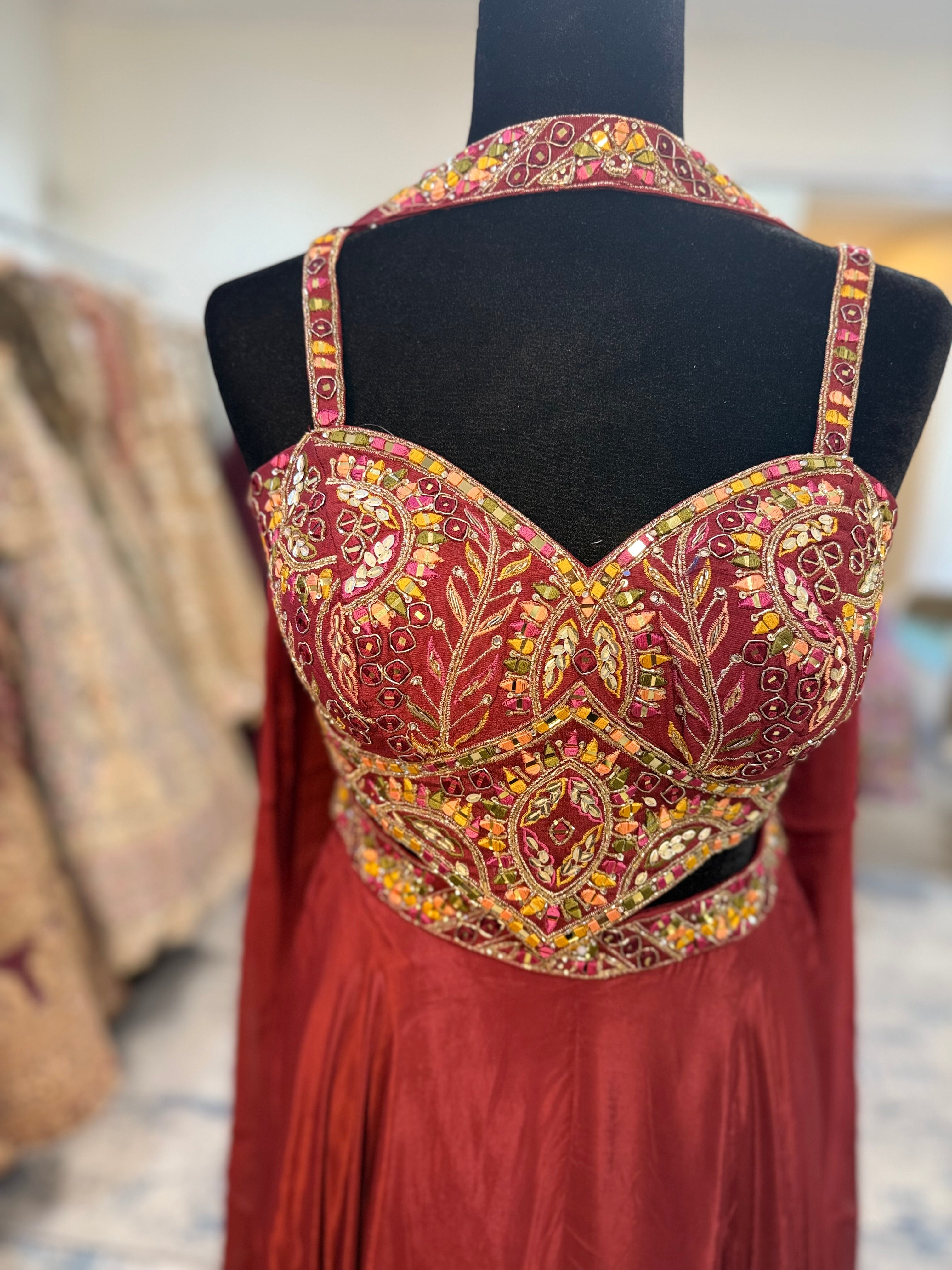 Crop top with palazoo