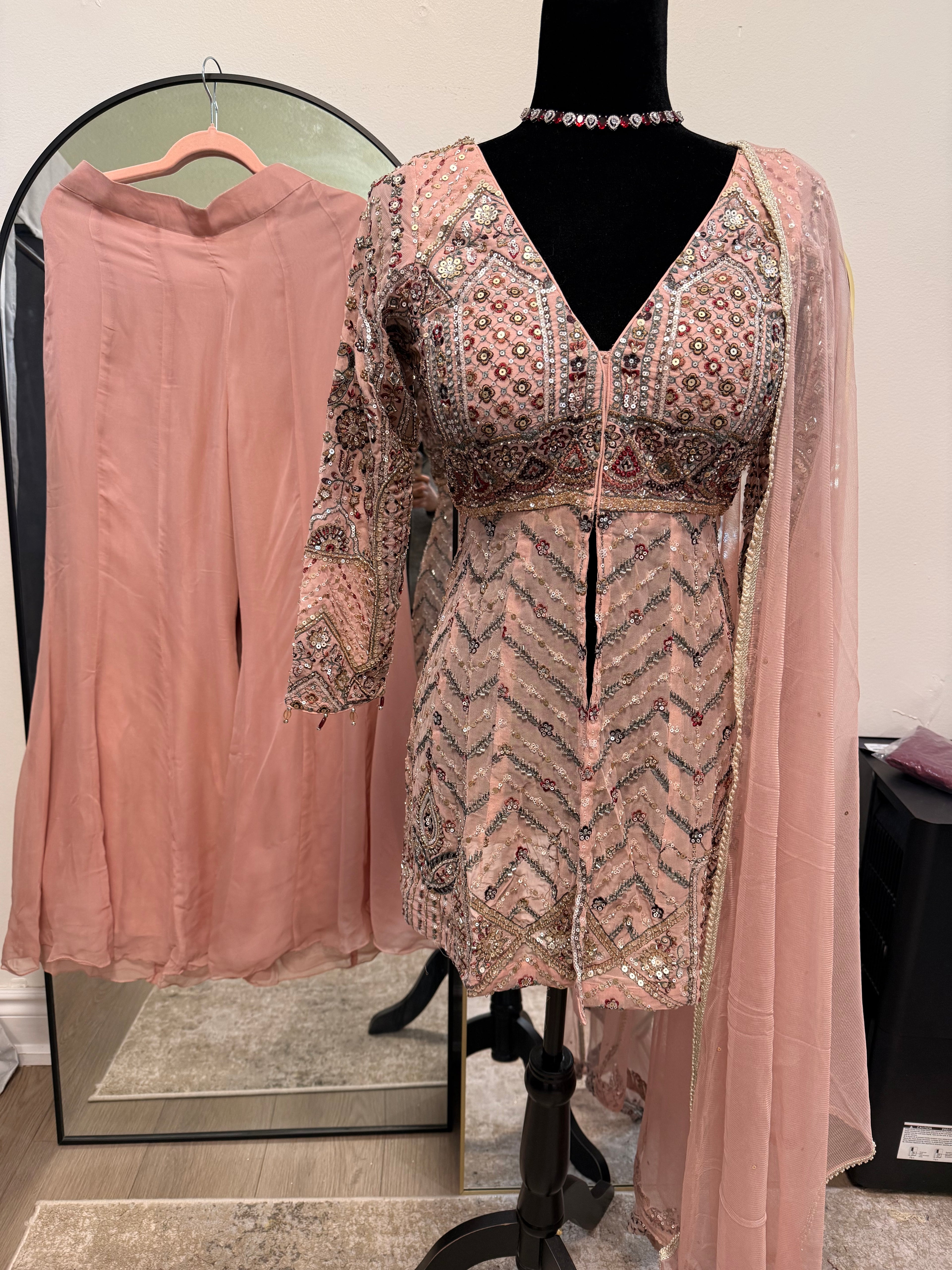 Embroidered suit