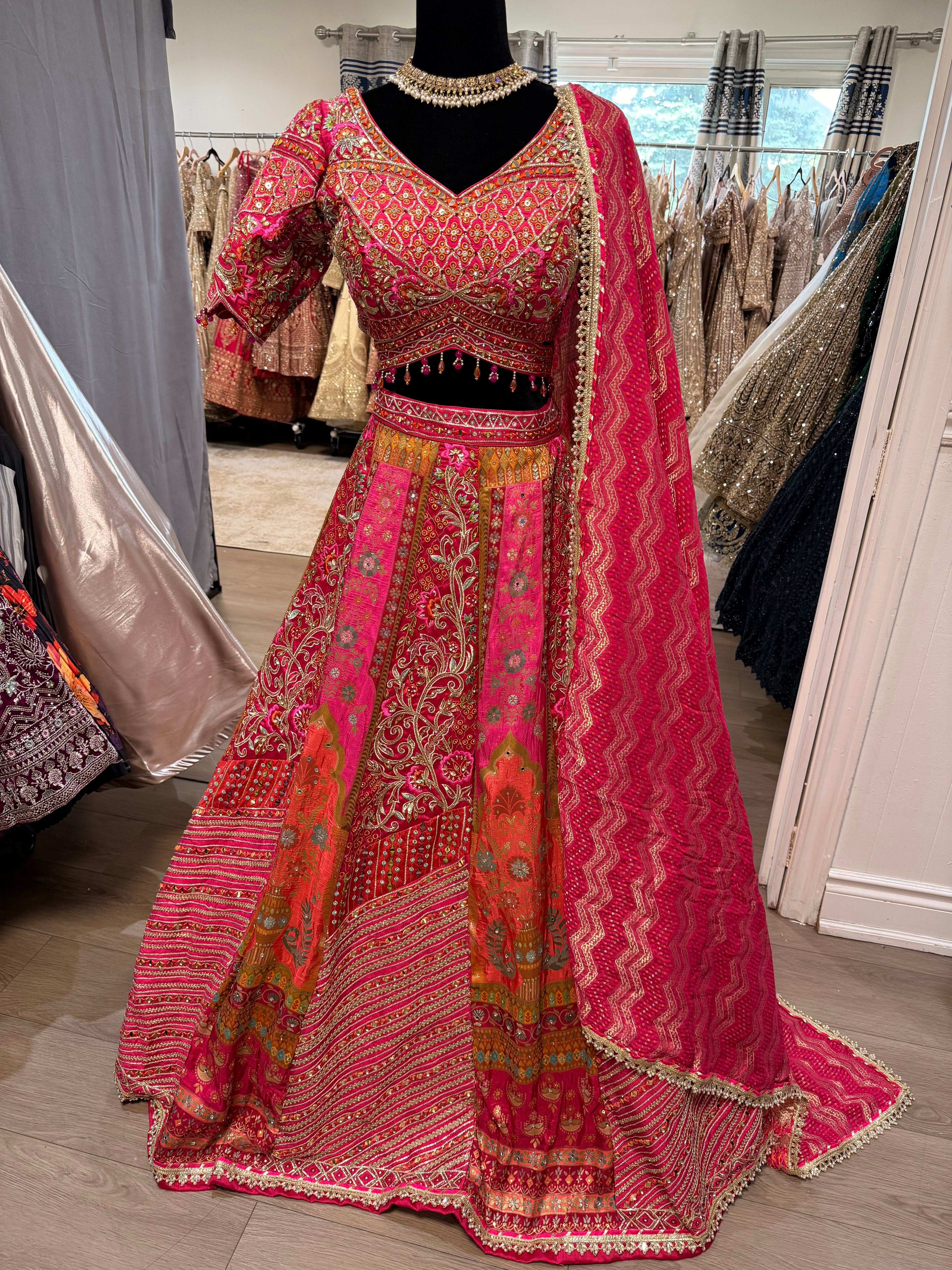 Bridal sangeet/jaggo/mehendi fit Designer Lehenga choli