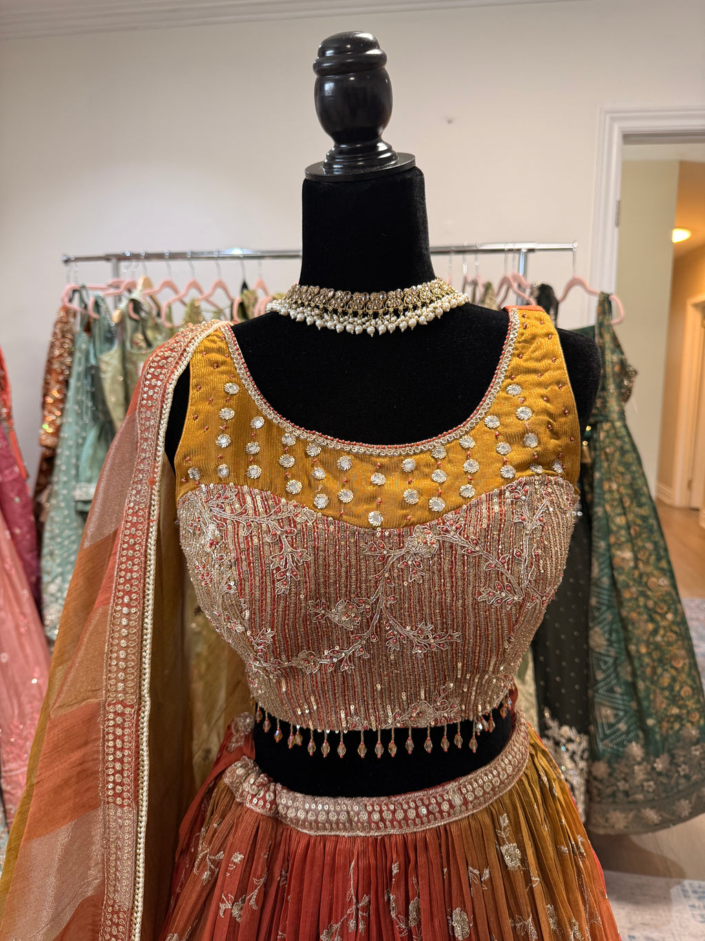 Beautiful choli with lehenga